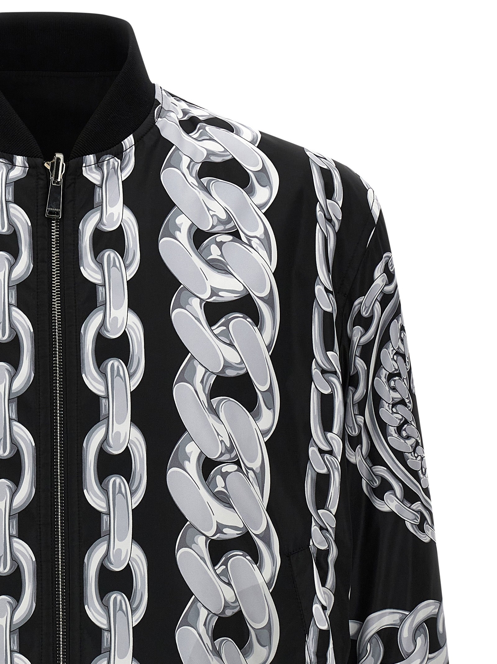 Versace 'Medusa Chains' Reversible Bomber Jacket