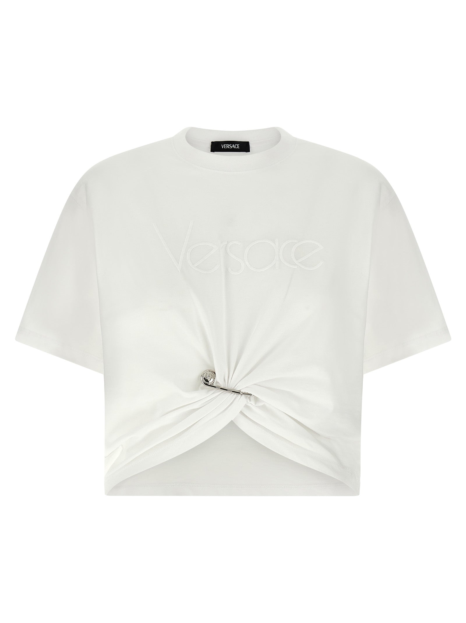 Versace Logo Embroidery T-Shirt