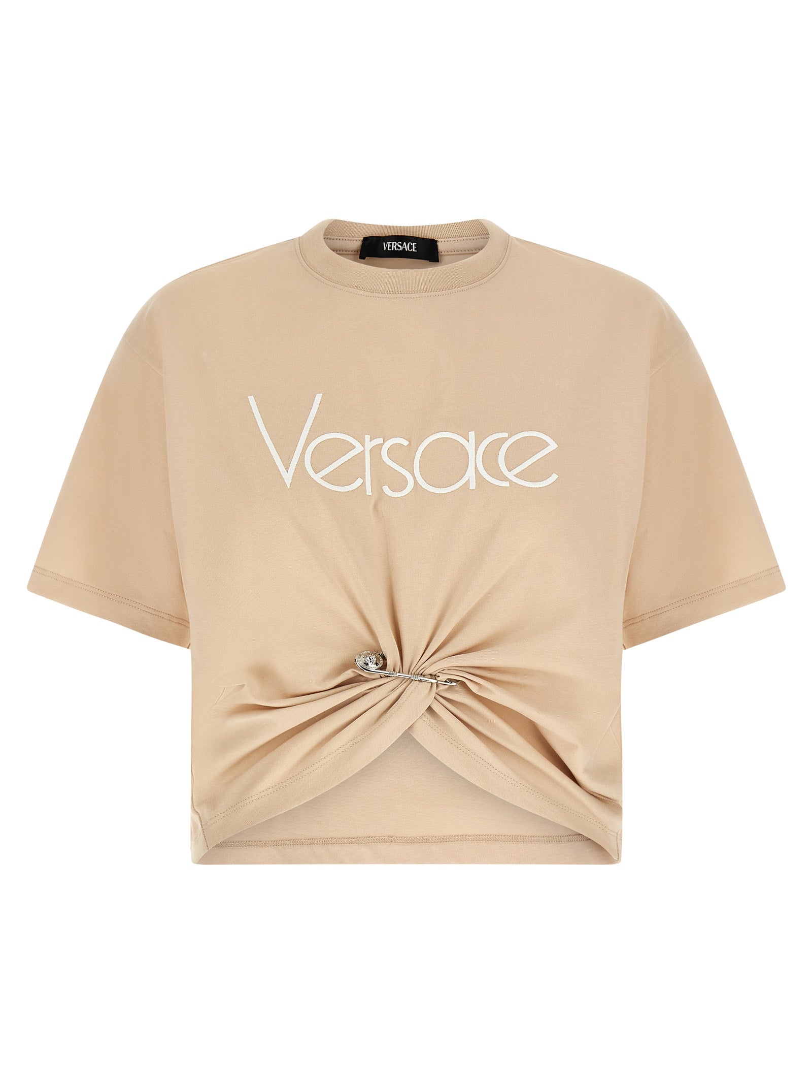 Versace Logo Embroidery T-Shirt