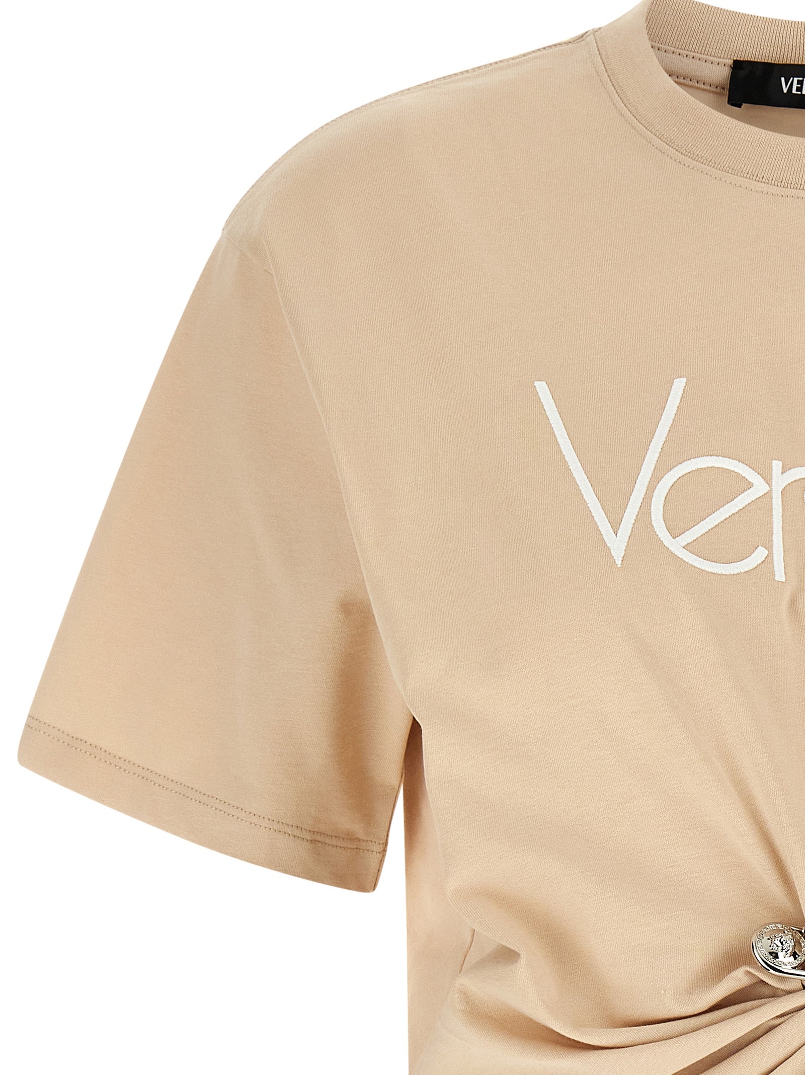 Versace Logo Embroidery T-Shirt