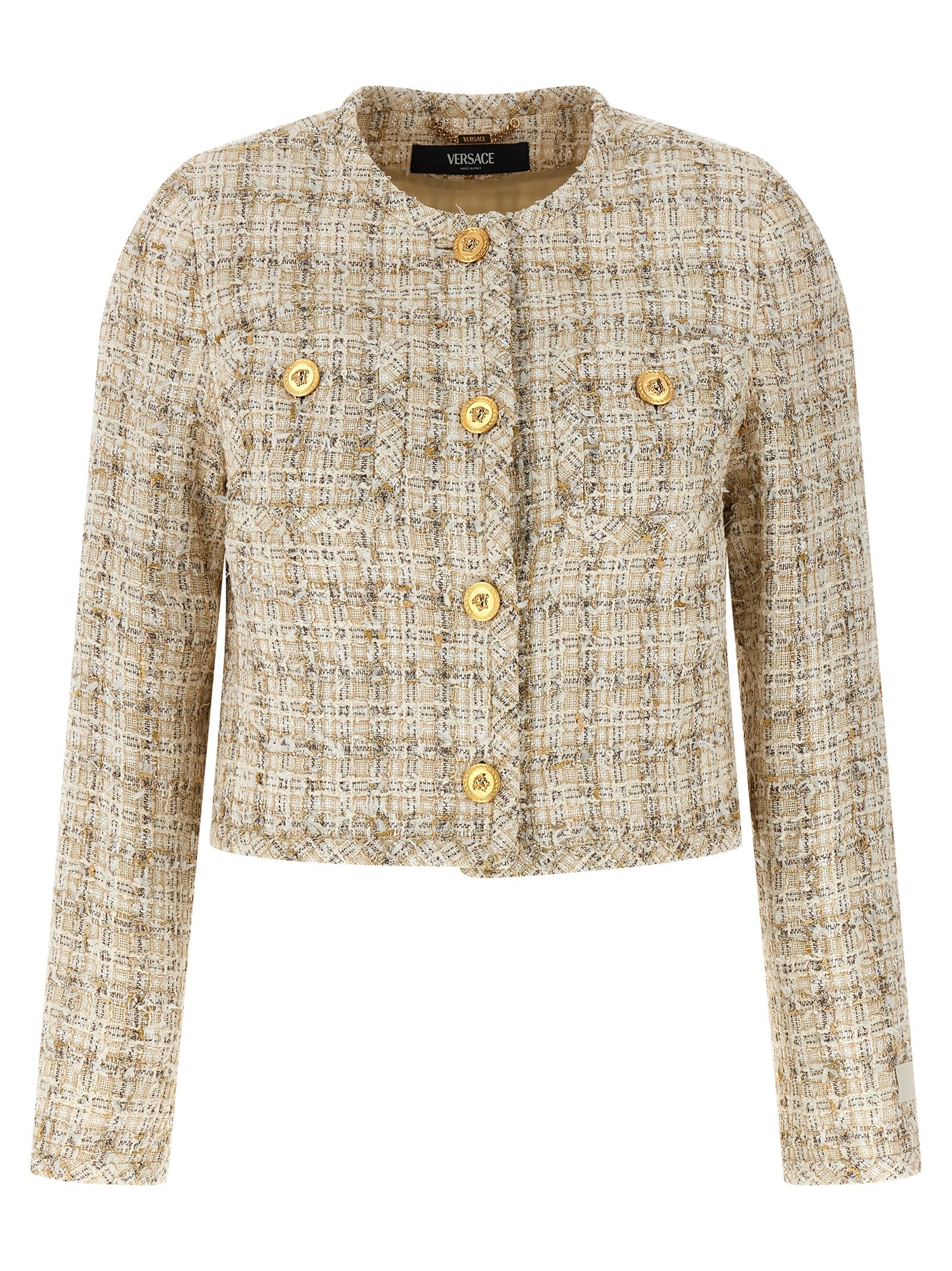 Versace Tweed Cardigan