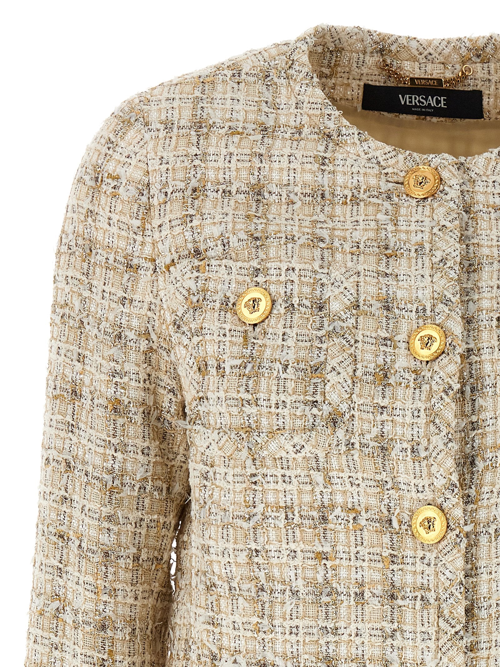 Versace Tweed Cardigan