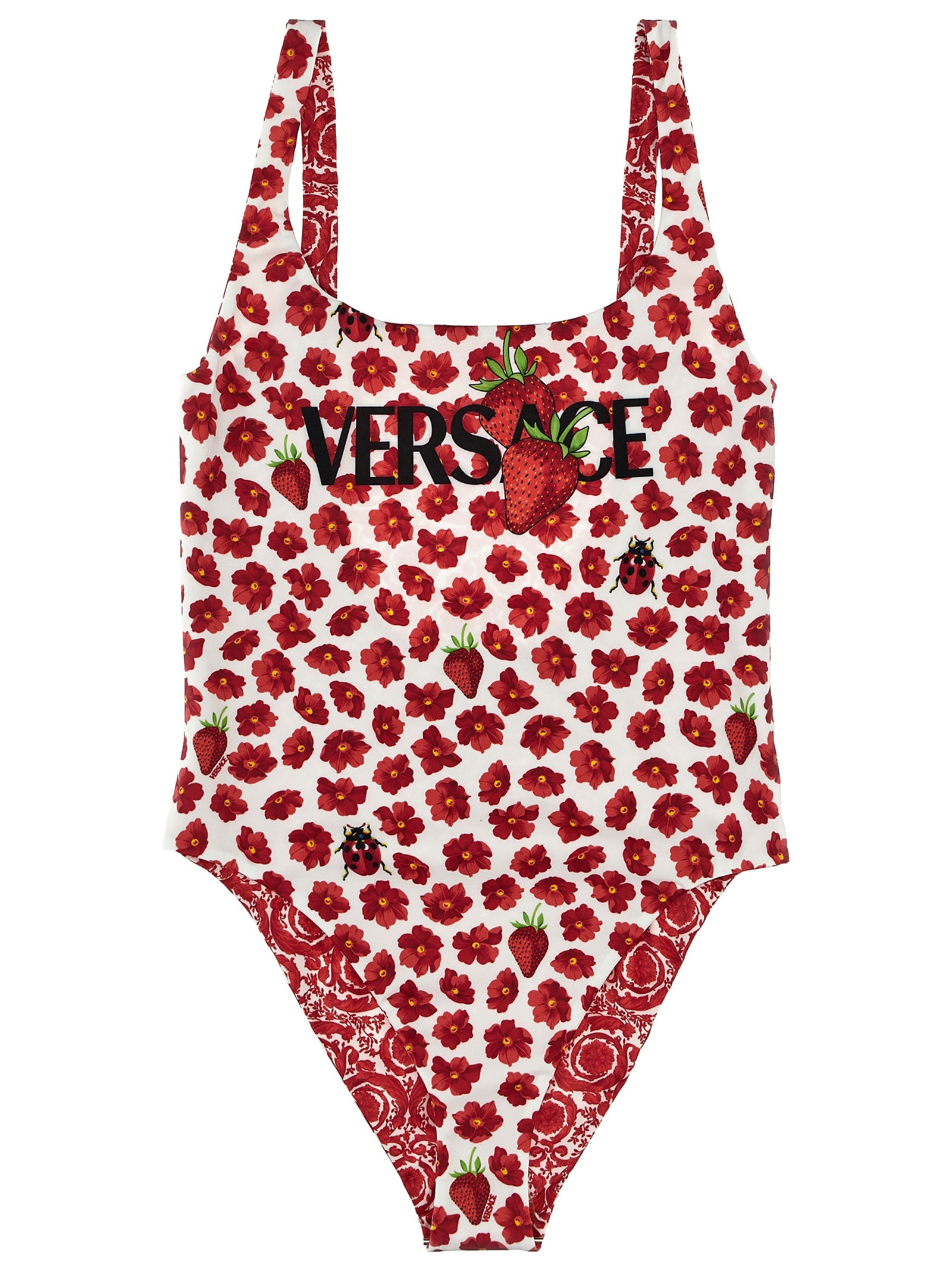 Versace 'Strawberry' Reversible Swimsuit