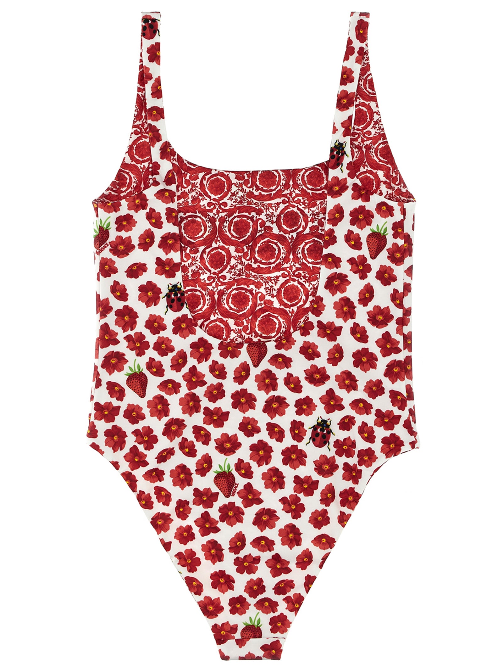 Versace 'Strawberry' Reversible Swimsuit