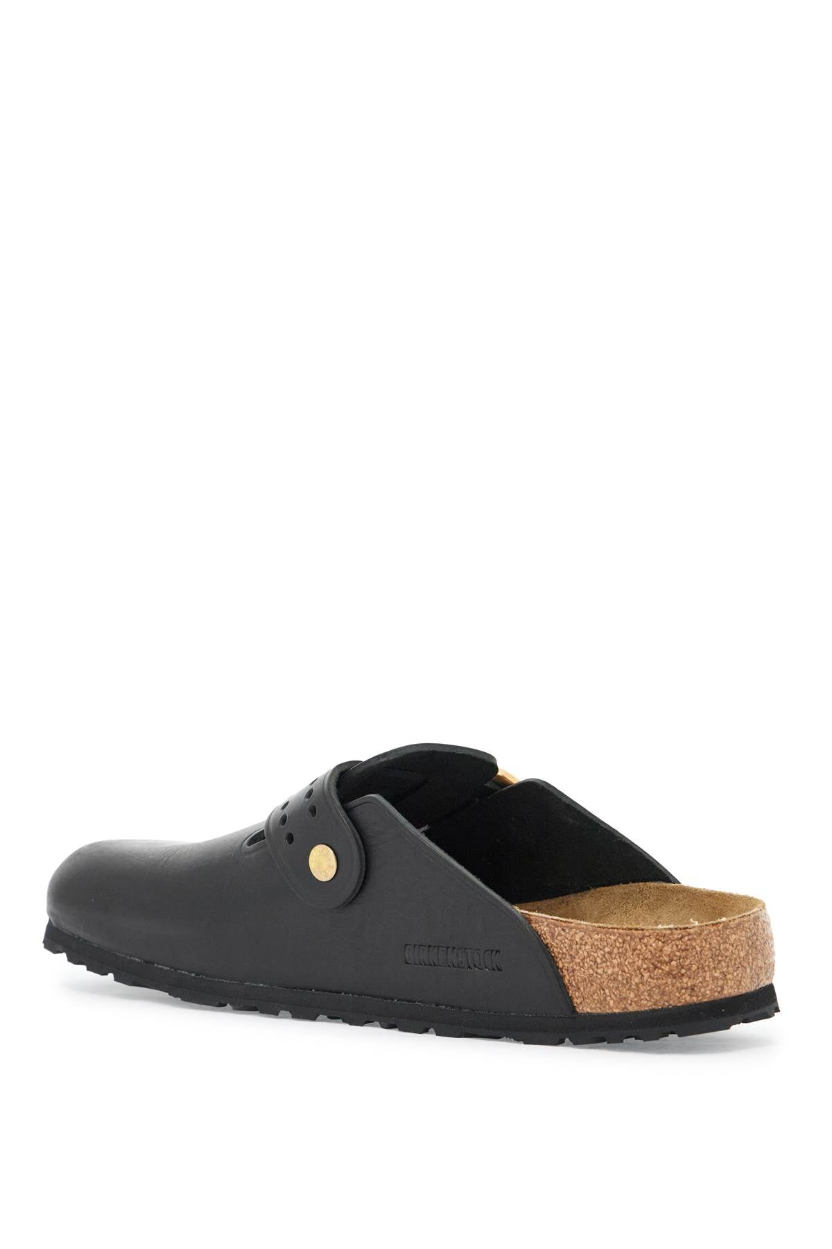 Birkenstock Boston Bold Leather Clog With Sab Black