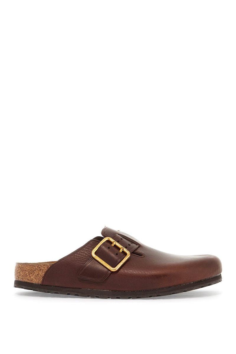 Birkenstock Boston Bold Leather Clog With Sab Brown