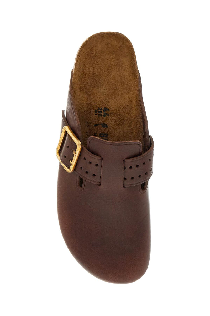 Birkenstock Boston Bold Leather Clog With Sab Brown