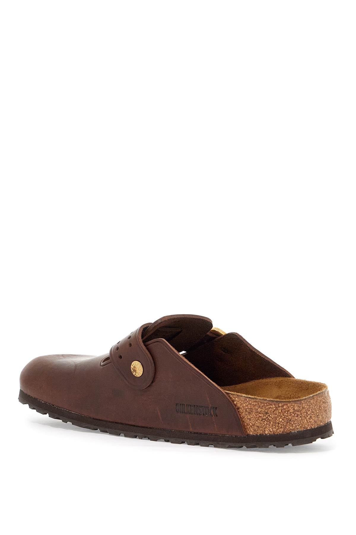 Birkenstock Boston Bold Leather Clog With Sab Brown