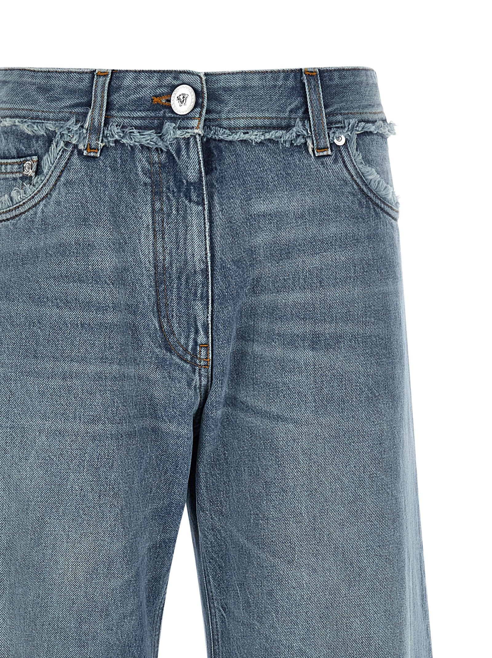 Versace Fringed Jeans
