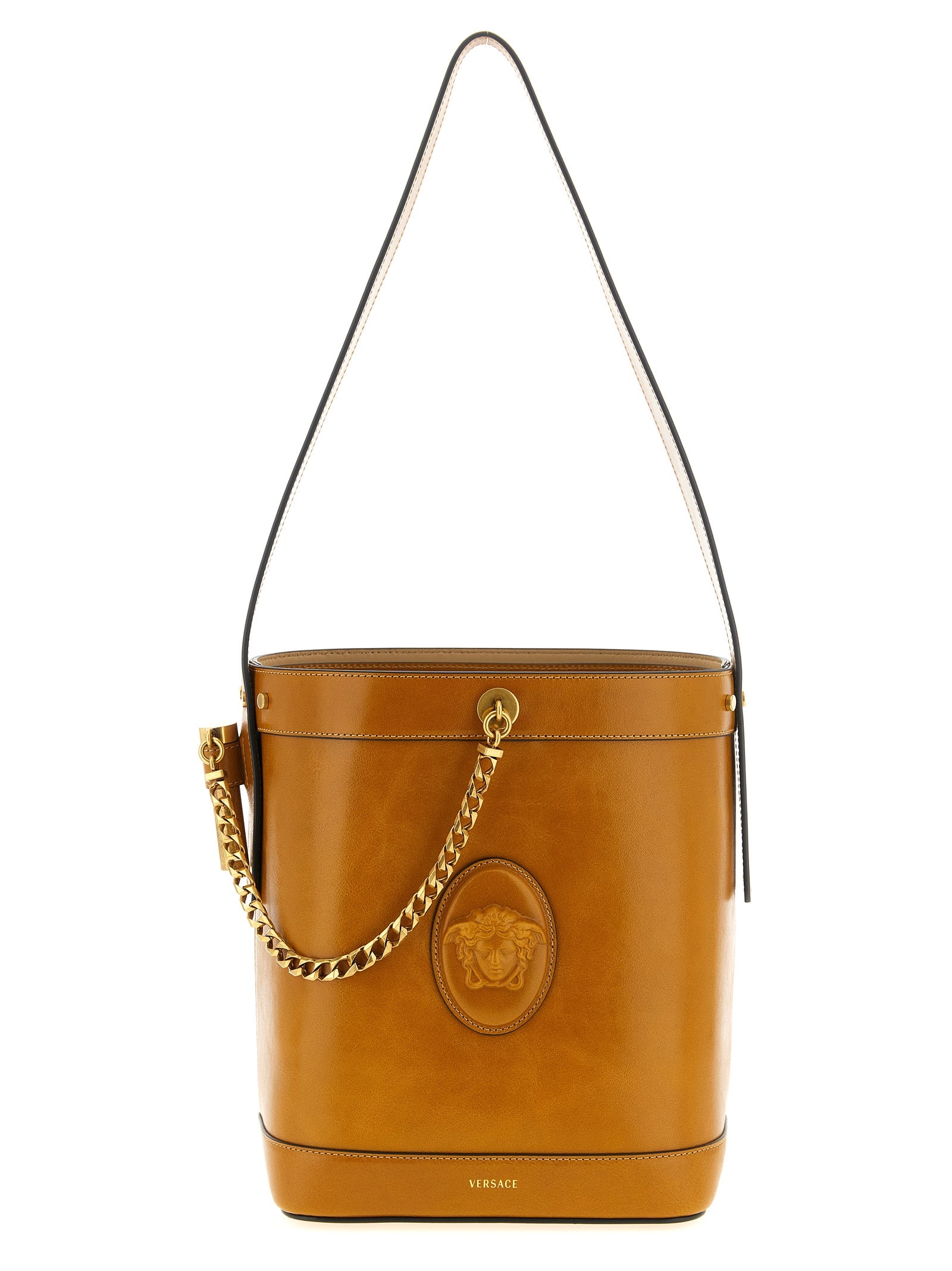 Versace 'Pivot' Small Bucket Bag
