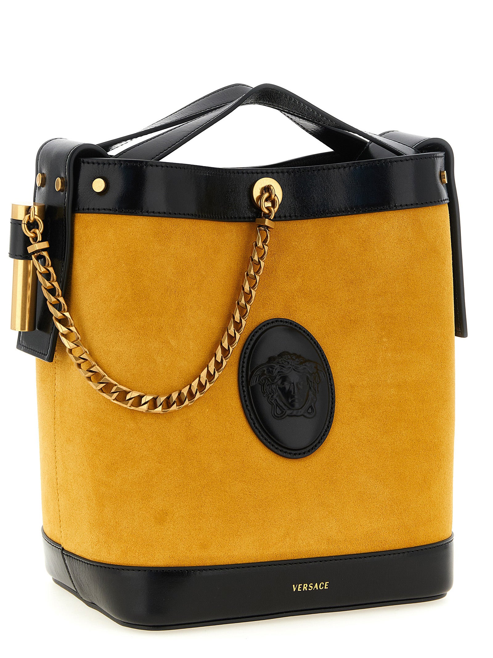 Versace 'Pivot' Small Bucket Bag