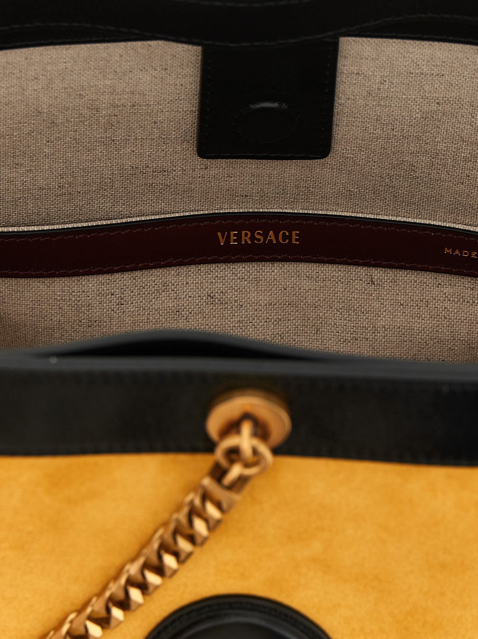 Versace 'Pivot' Small Bucket Bag
