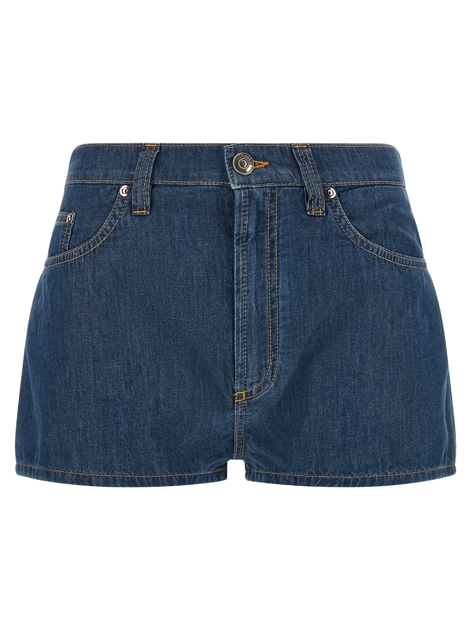 Versace Chambray Denim Shorts