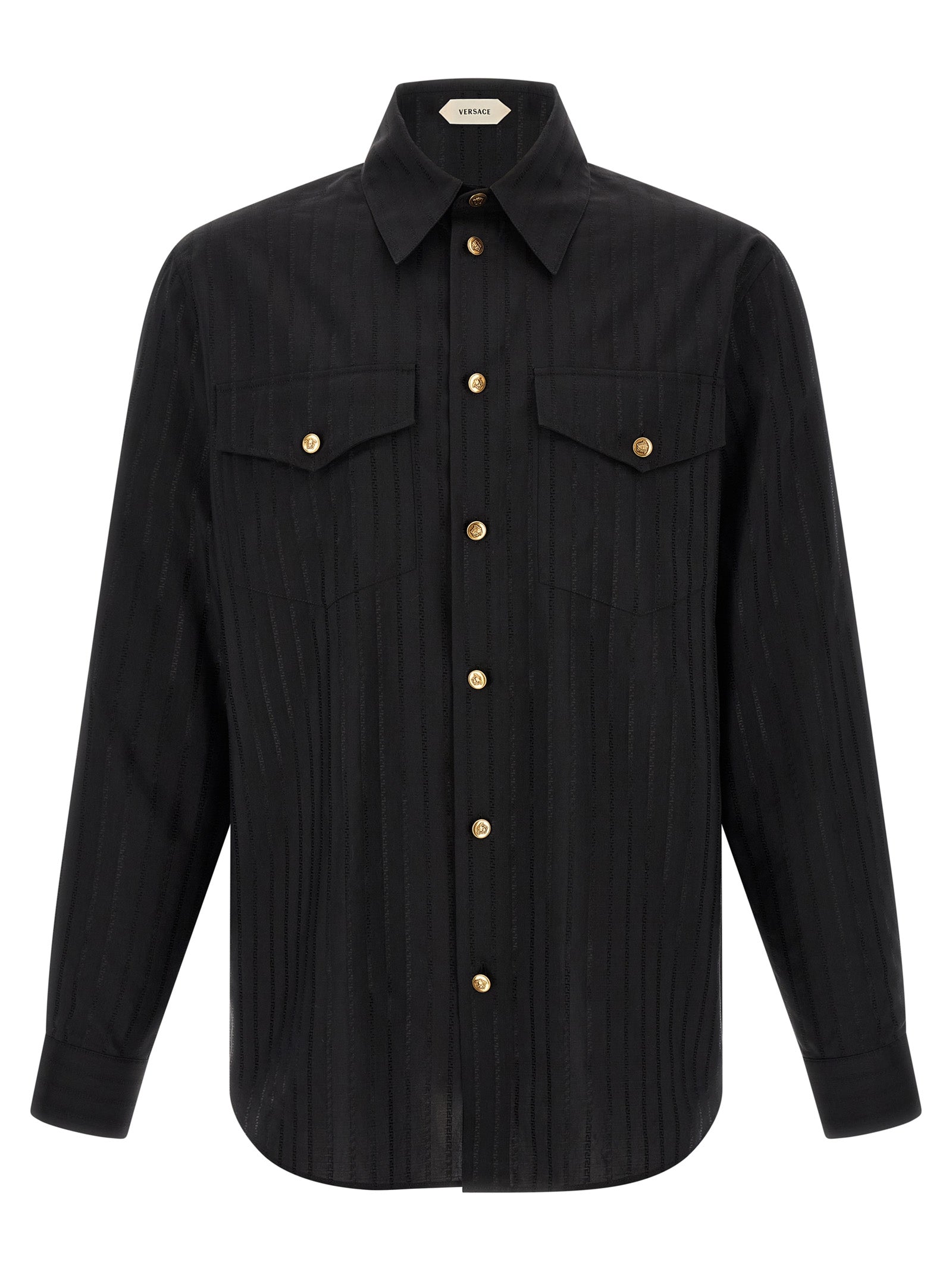 Versace Jacquard Silk Shirt