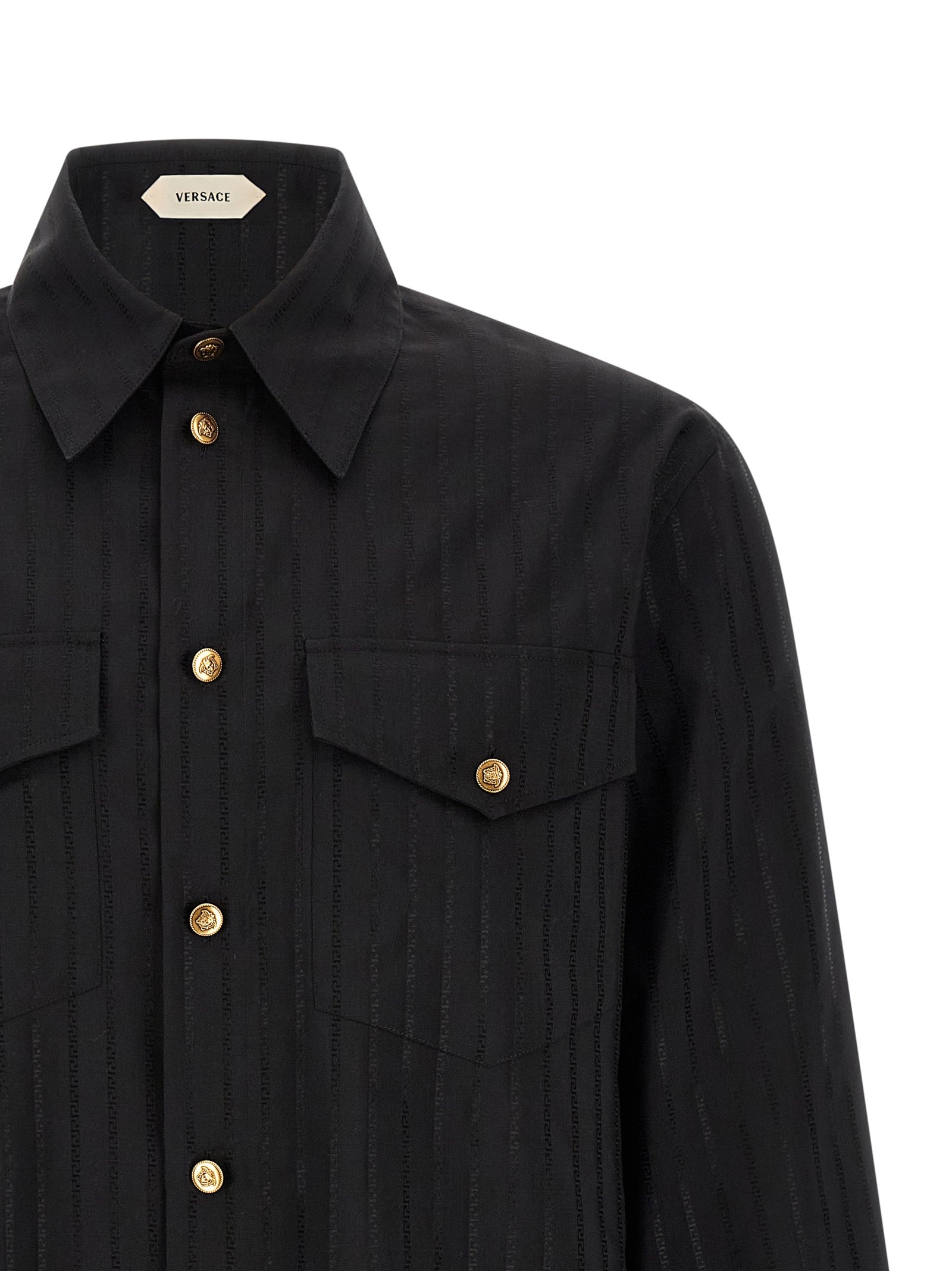 Versace Jacquard Silk Shirt