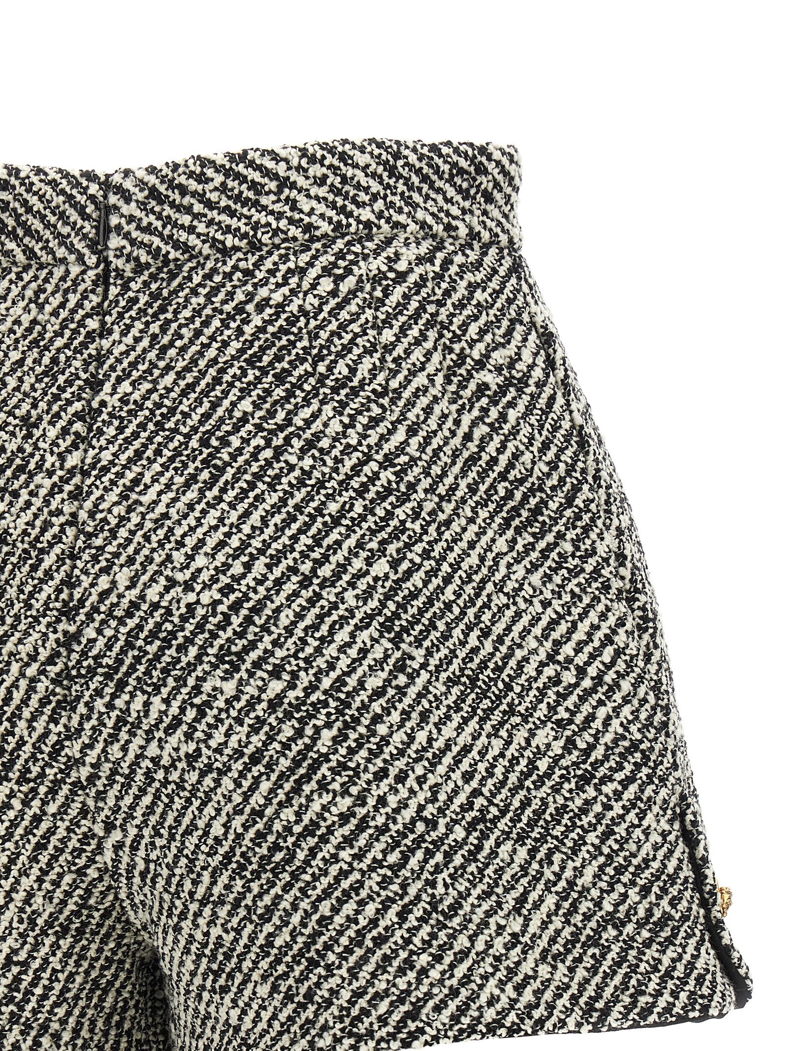 Versace Bouclé Wool Shorts