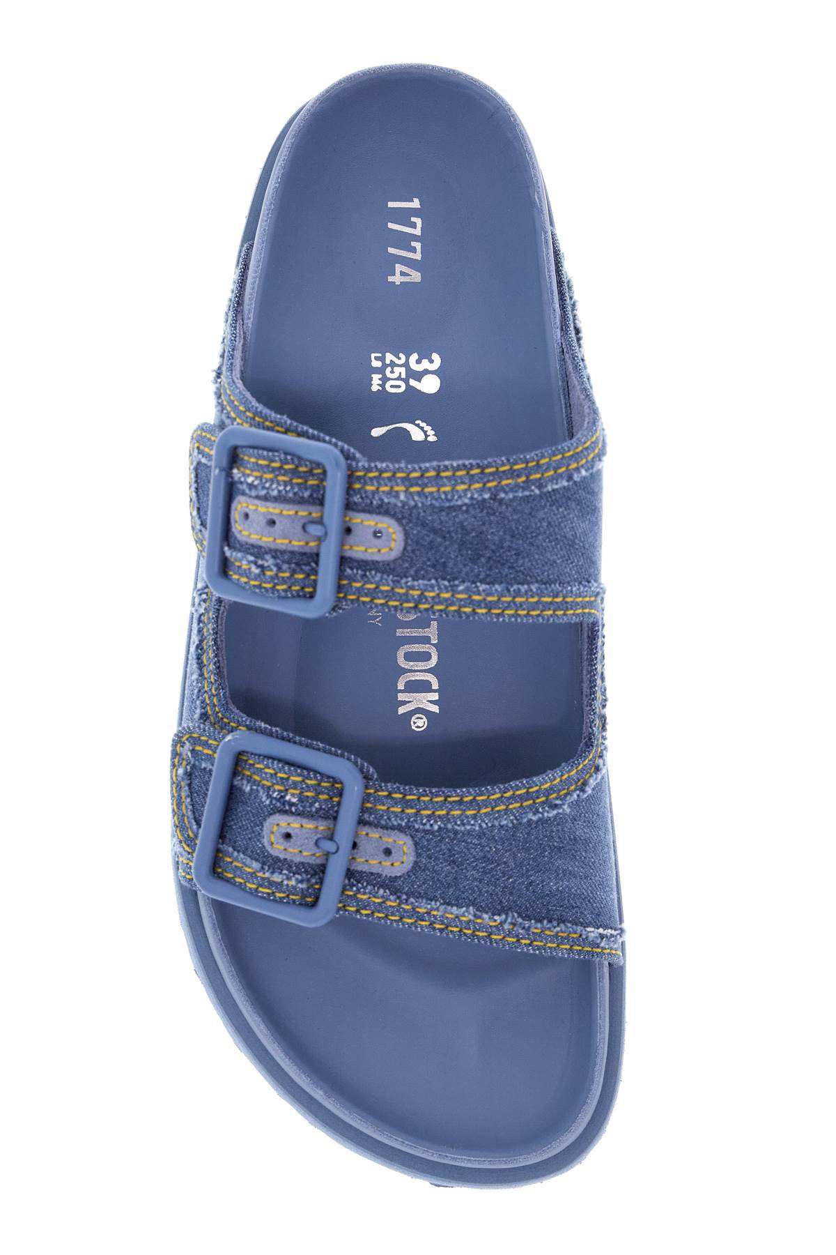 Birkenstock 1774 Arizona Denim Slide Sand