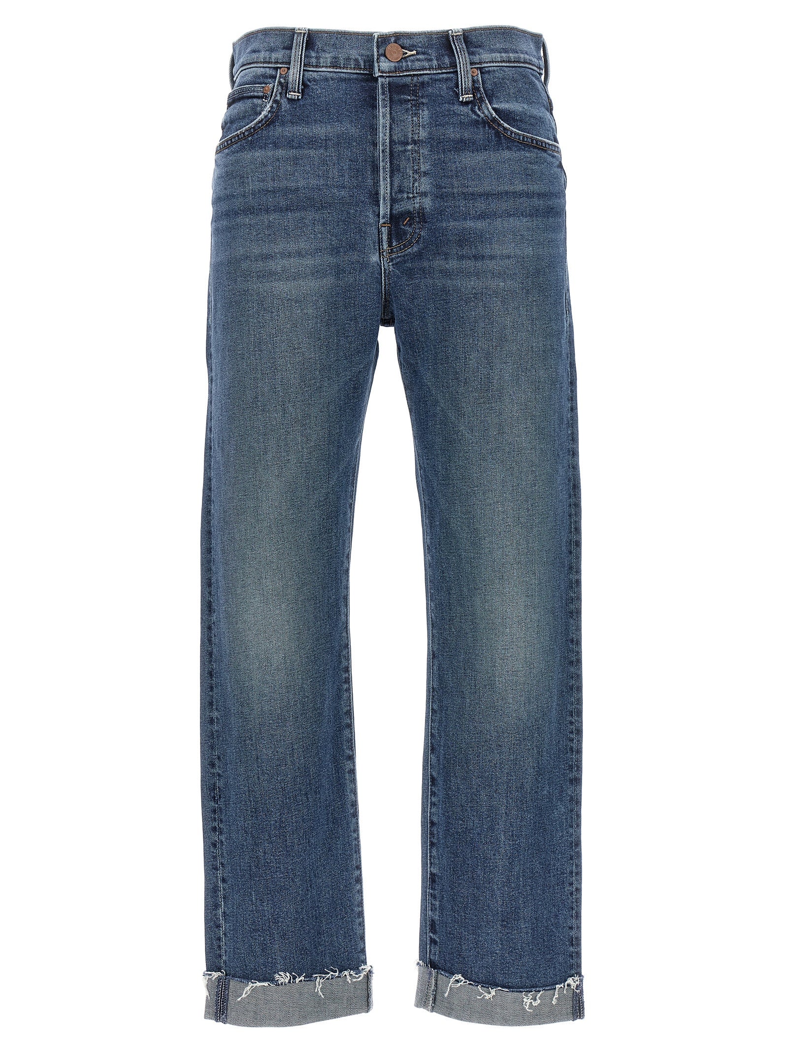 Mother 'The Scrapper Cuff Ankle Fray' Jeans