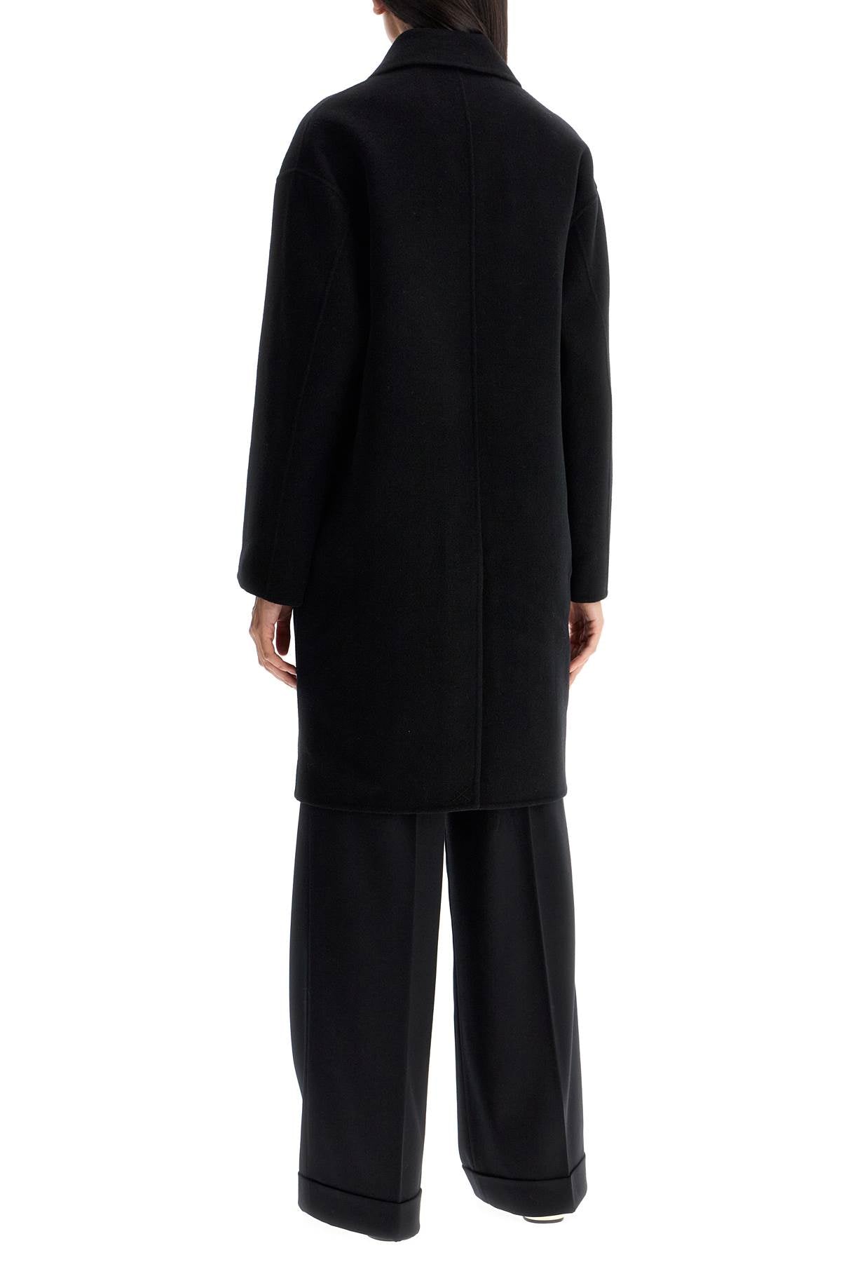 Pinko Double Wool Coat With Screwdriver Design