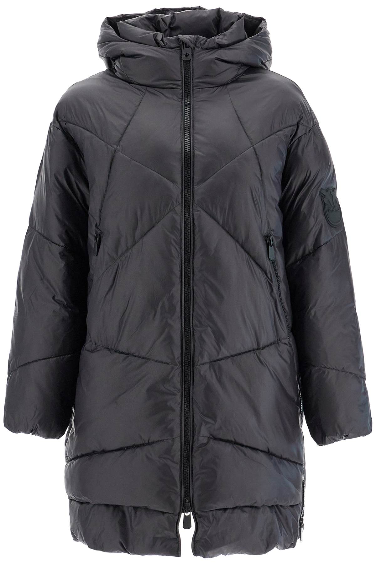 Pinko Mid-Length Down Jacket With Hood