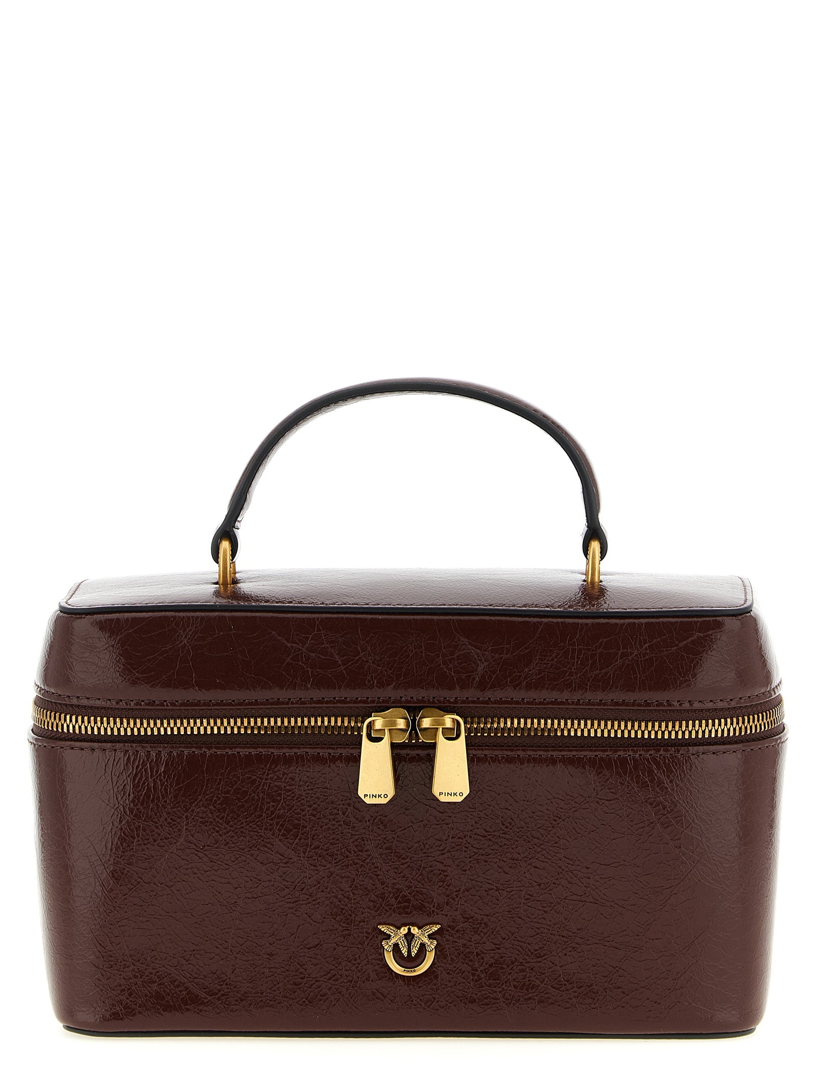 Pinko Crumpled Effect Leather Handbag