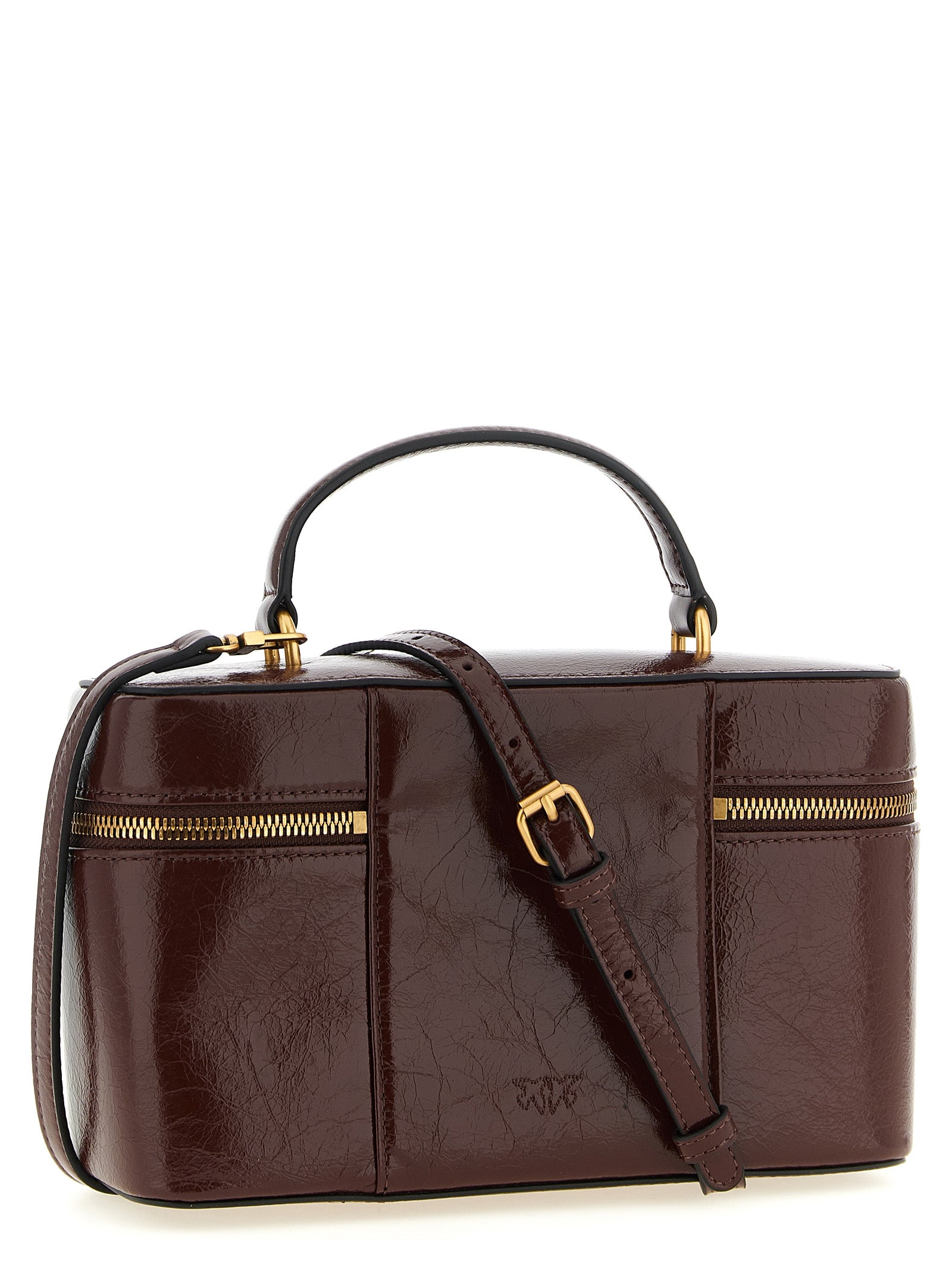 Pinko Crumpled Effect Leather Handbag