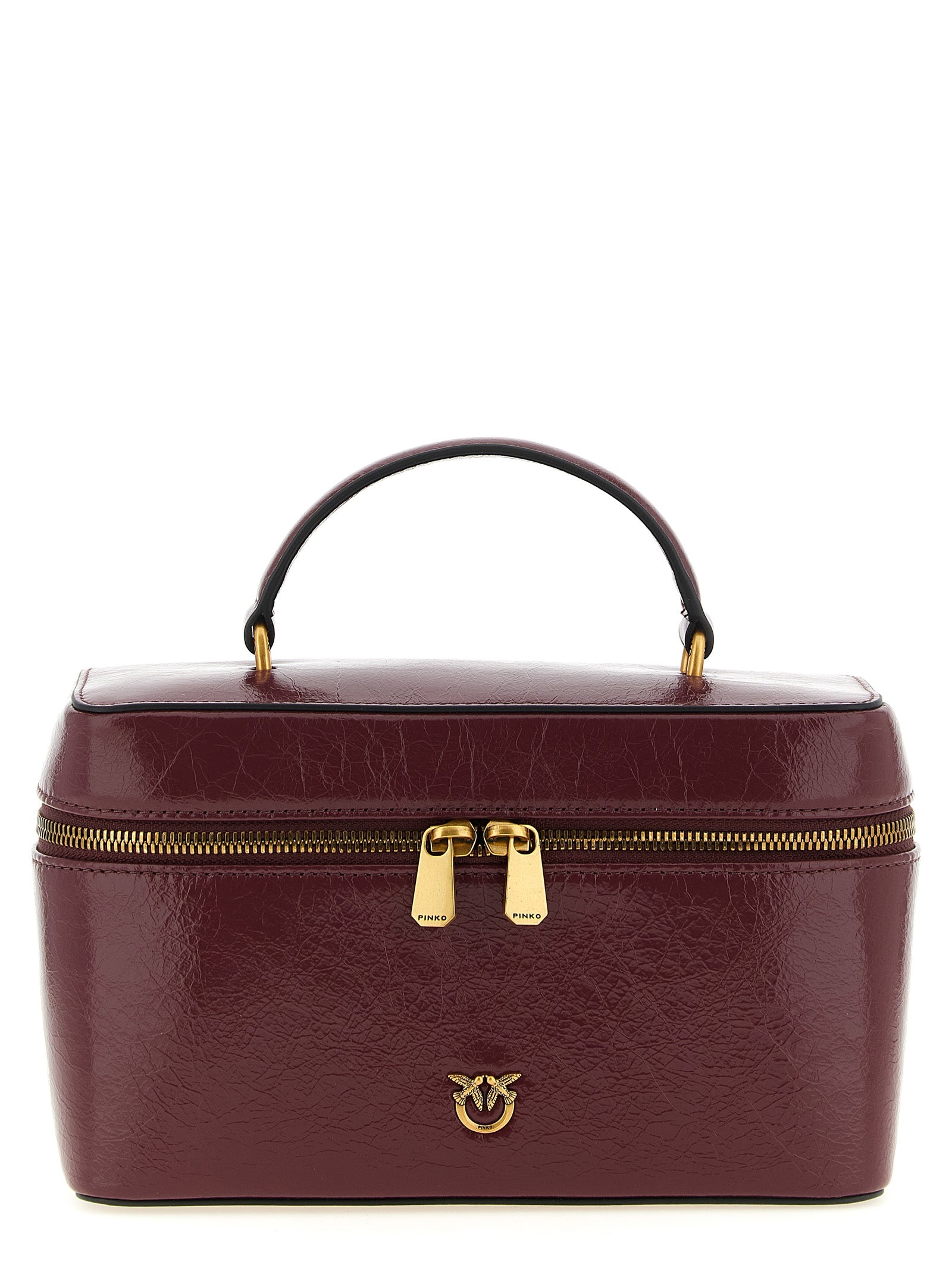 Pinko Crumpled Effect Leather Handbag