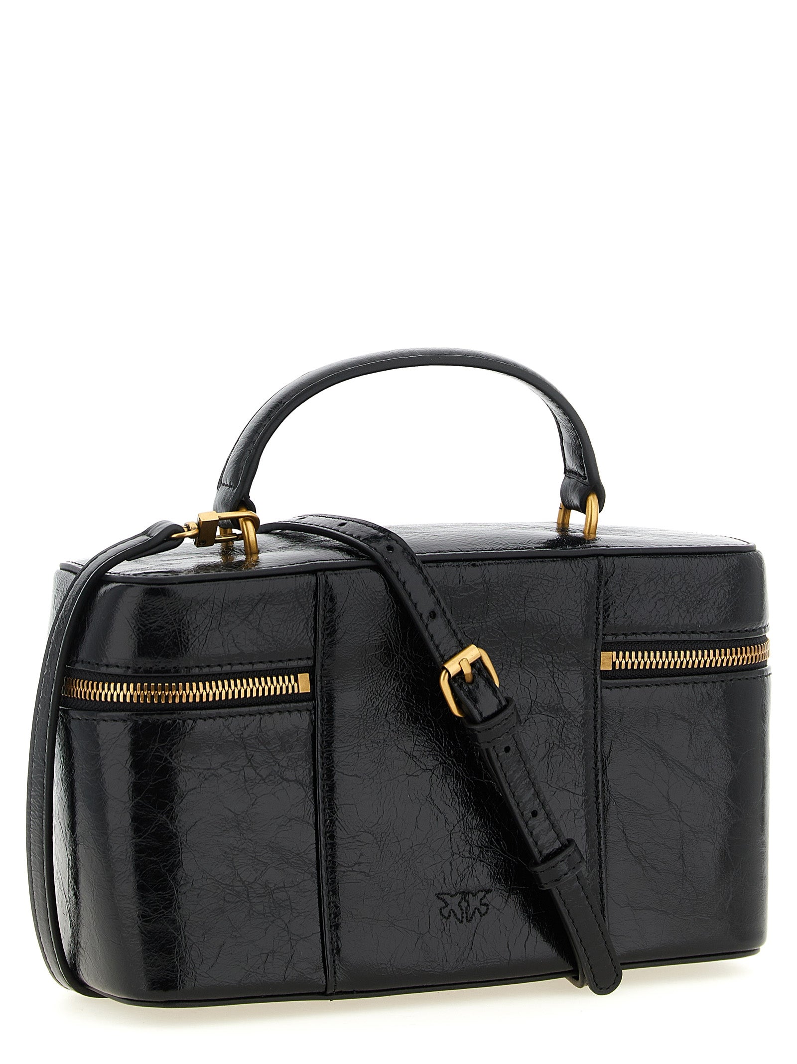 Pinko Crumpled Effect Leather Handbag