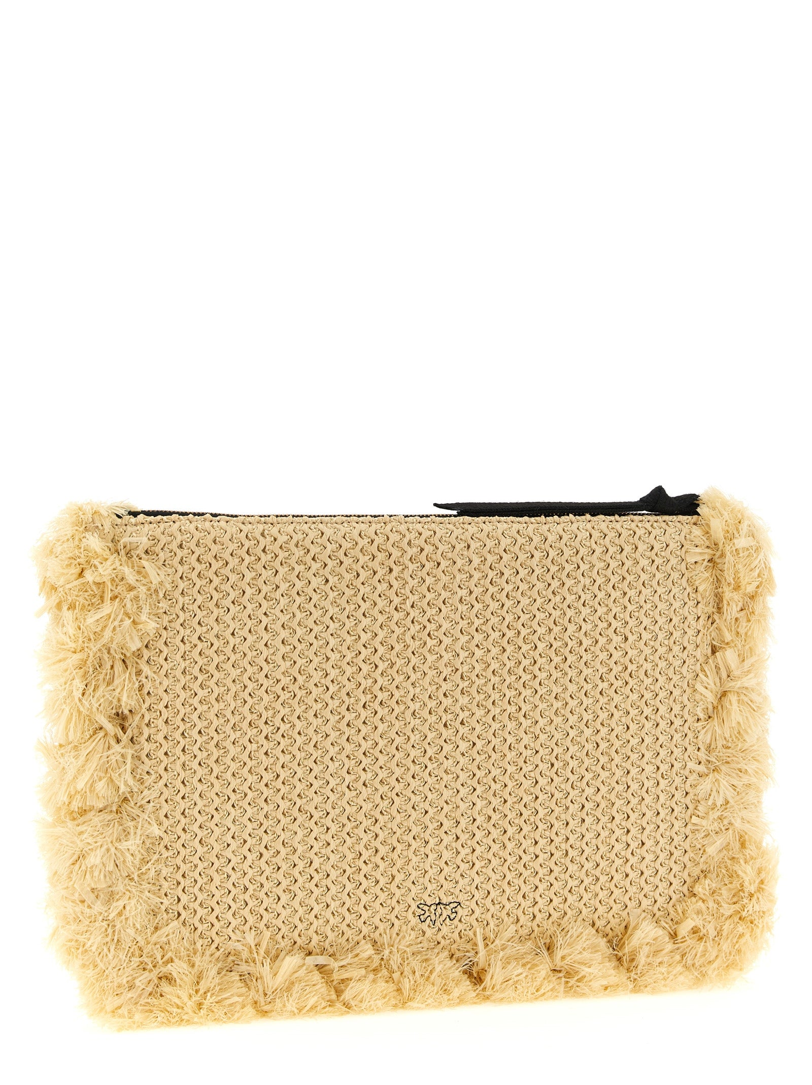 Pinko Raffia Clutch