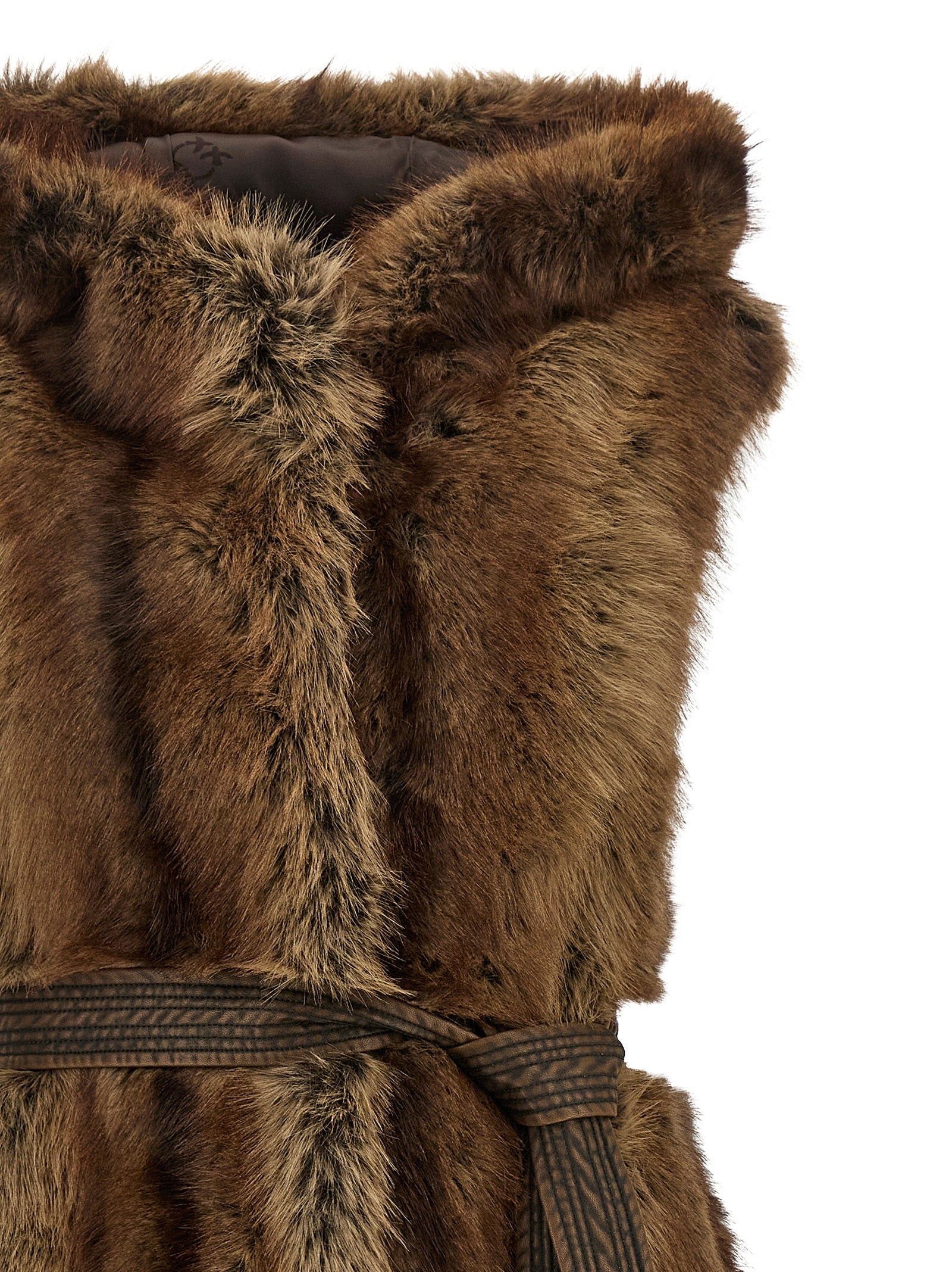 Pinko 'Galearis' Faux Fur Vest