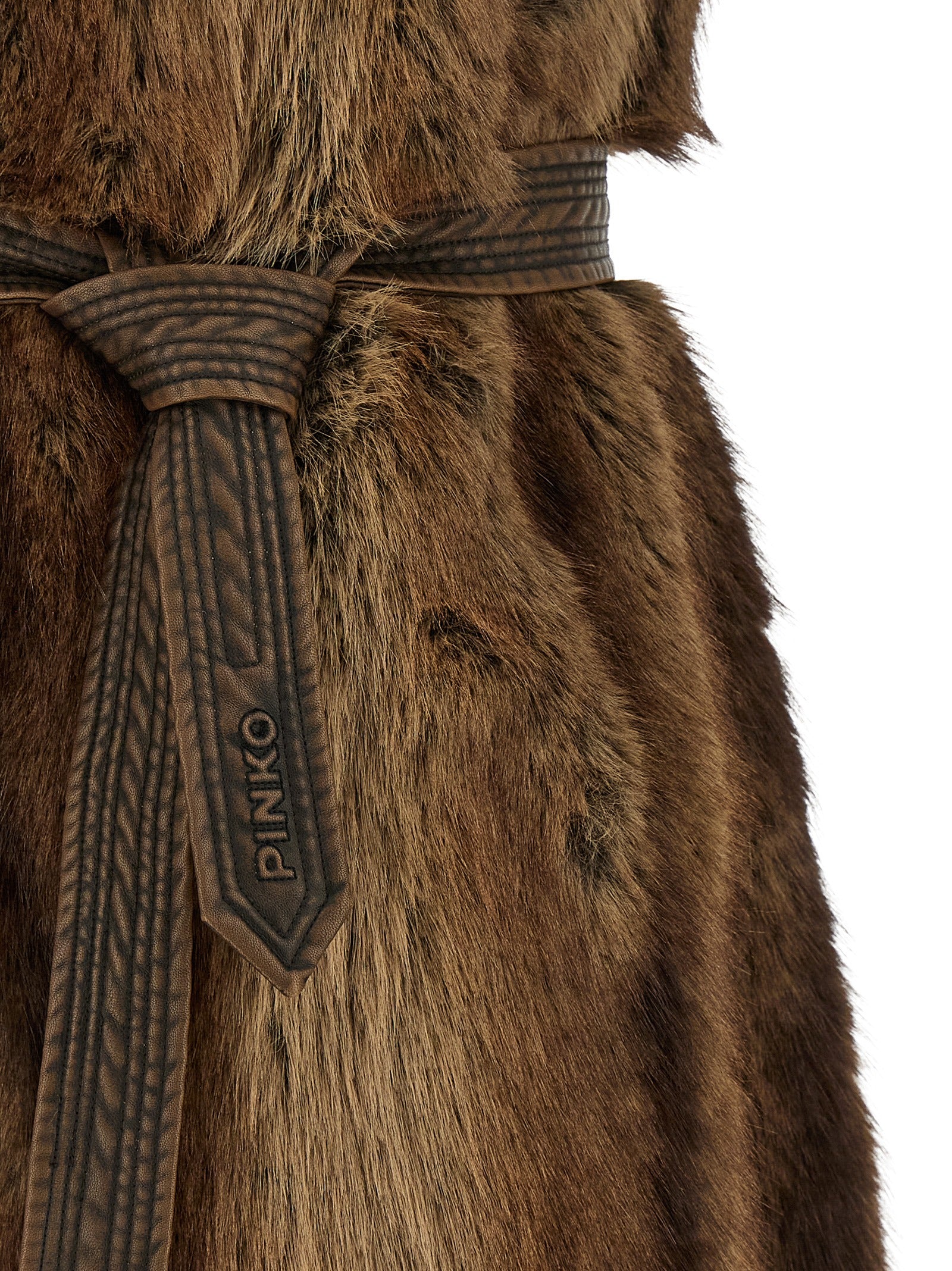 Pinko 'Galearis' Faux Fur Vest