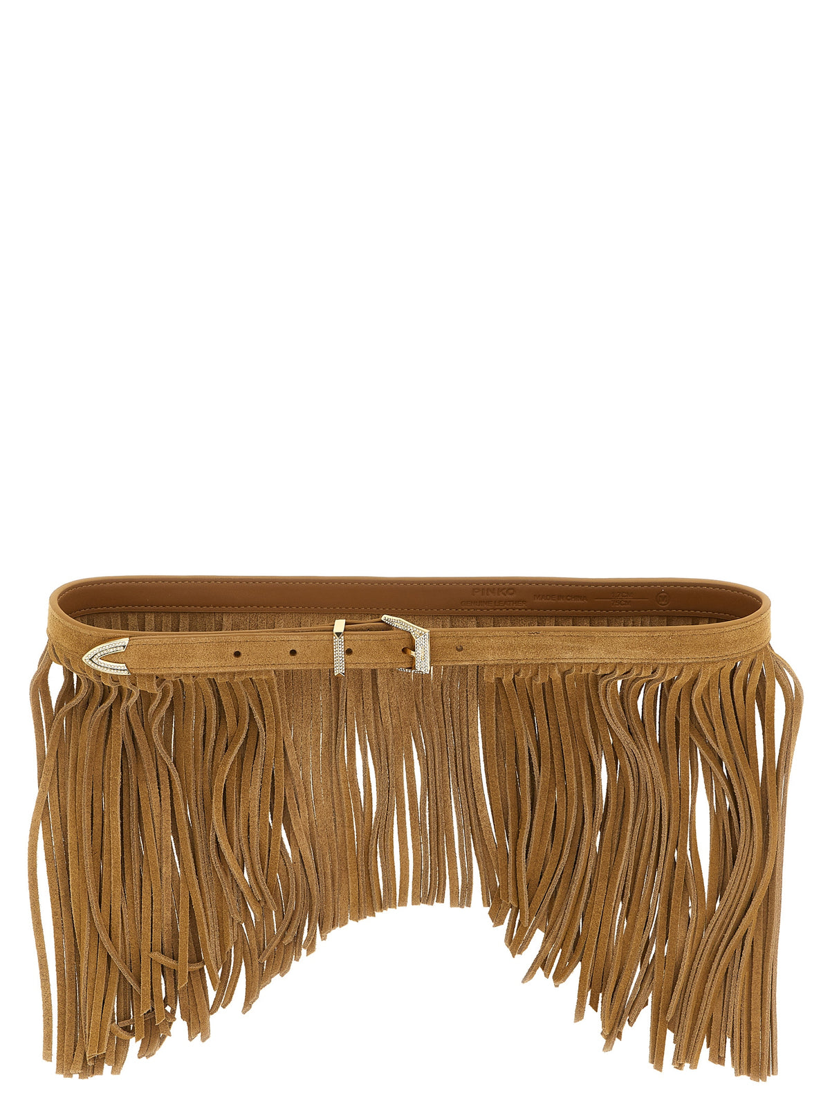 Pinko 'Con Frange' Suede Belt