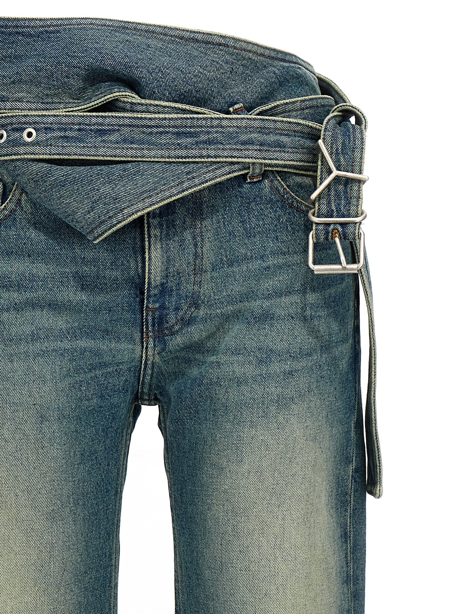 Y/Project 'Wrap Belt' Jeans