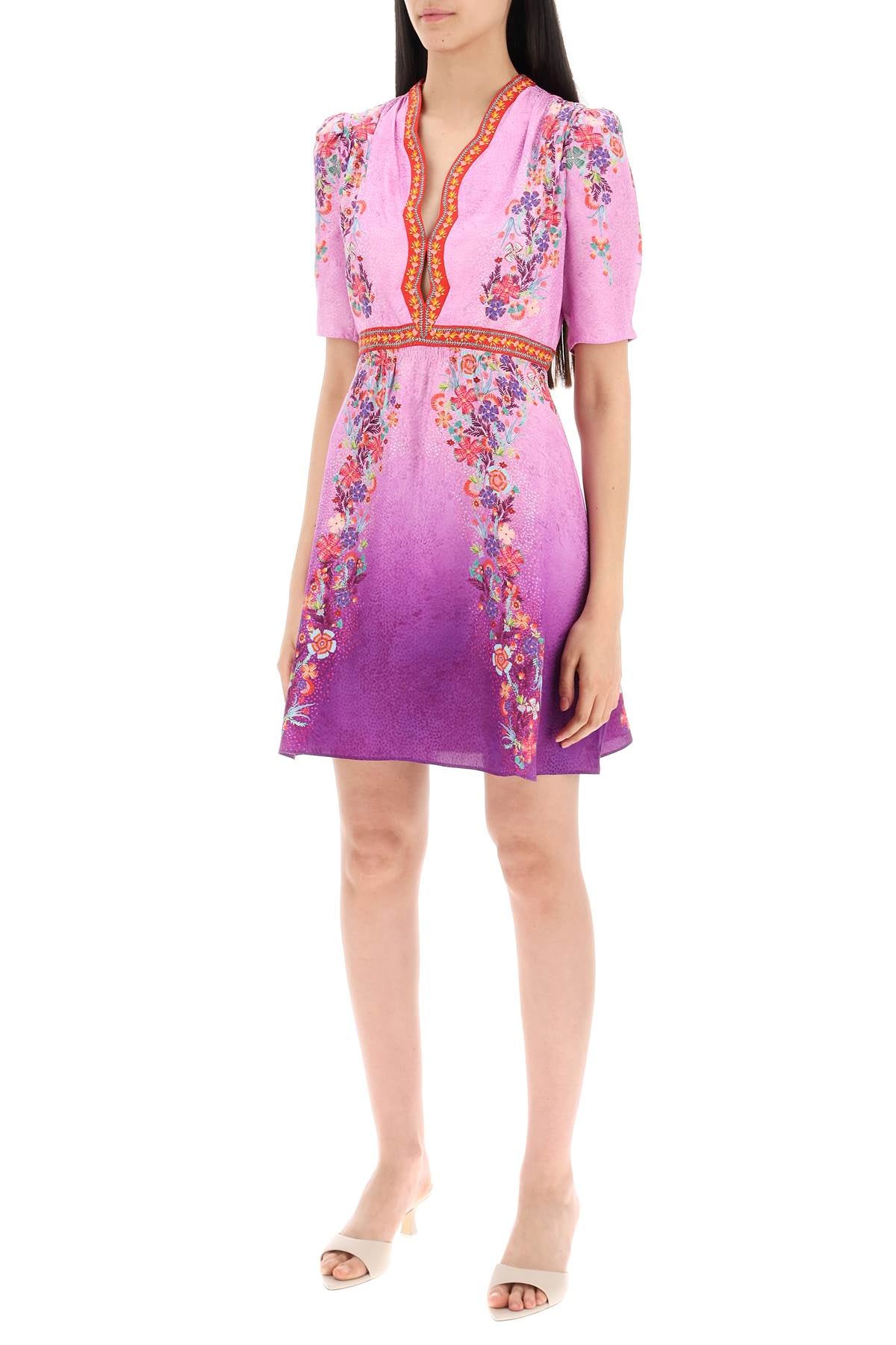 Saloni Silk Mini Dress Tabith