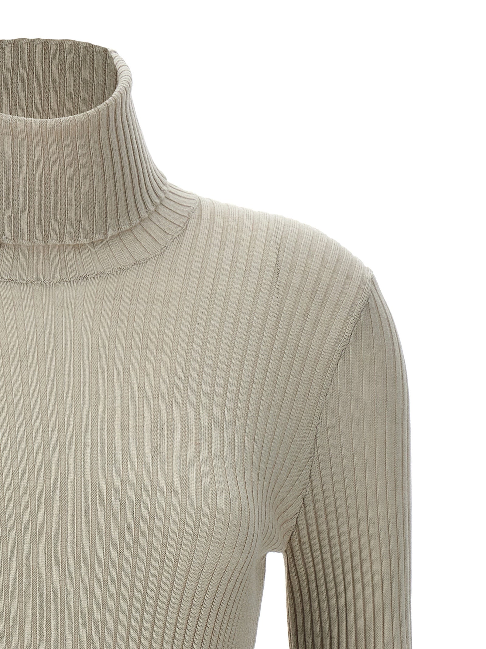 Nude Ribbed Sweater