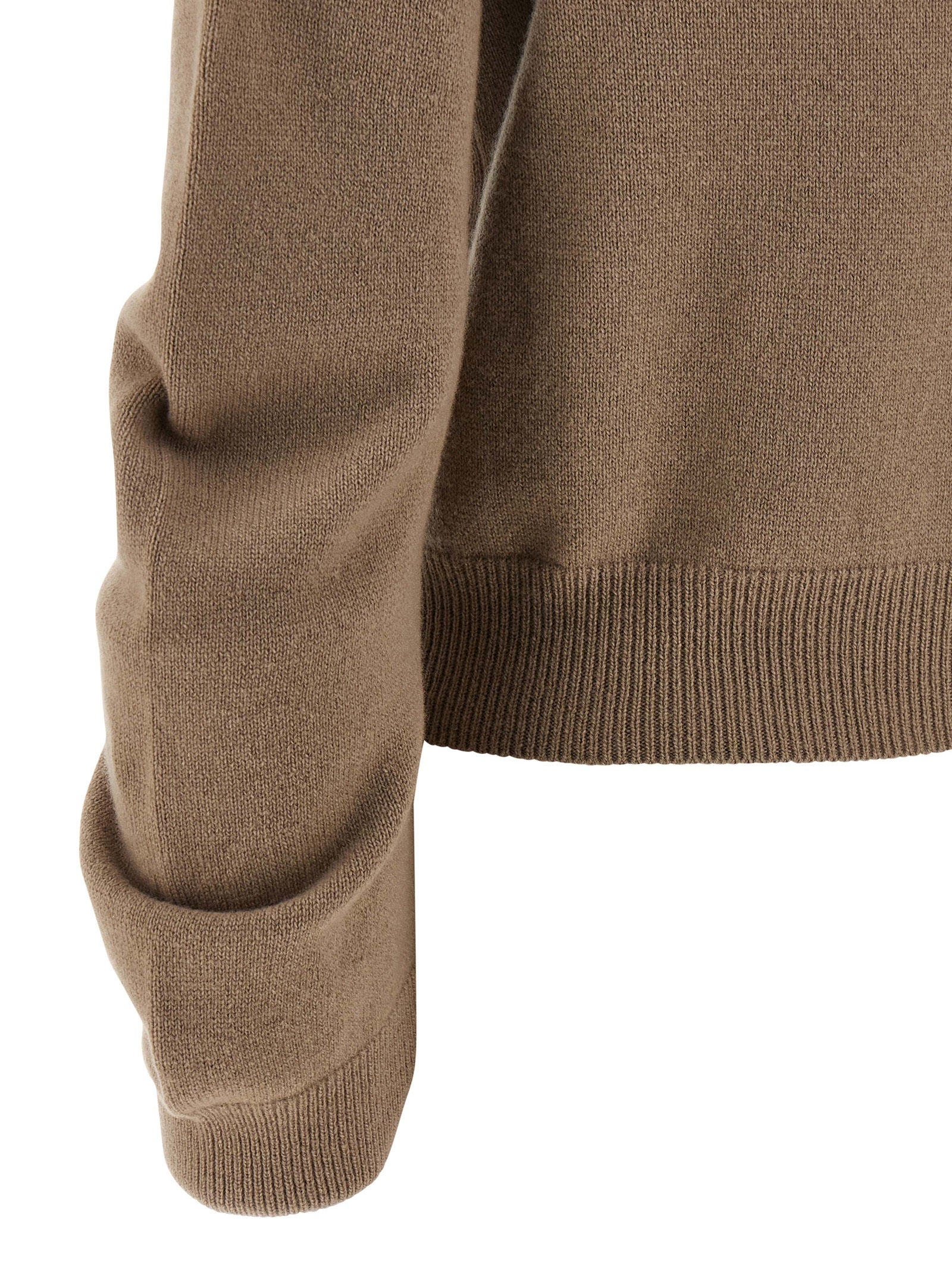 Nude Curved Sleeve Sweater