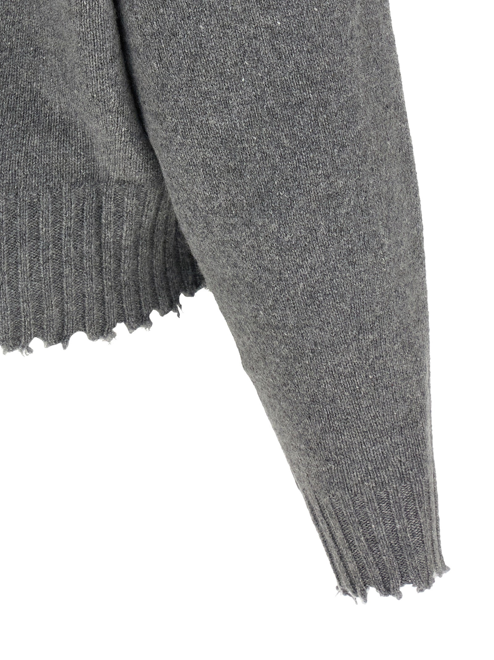 Nude Fringed Hem Sweater