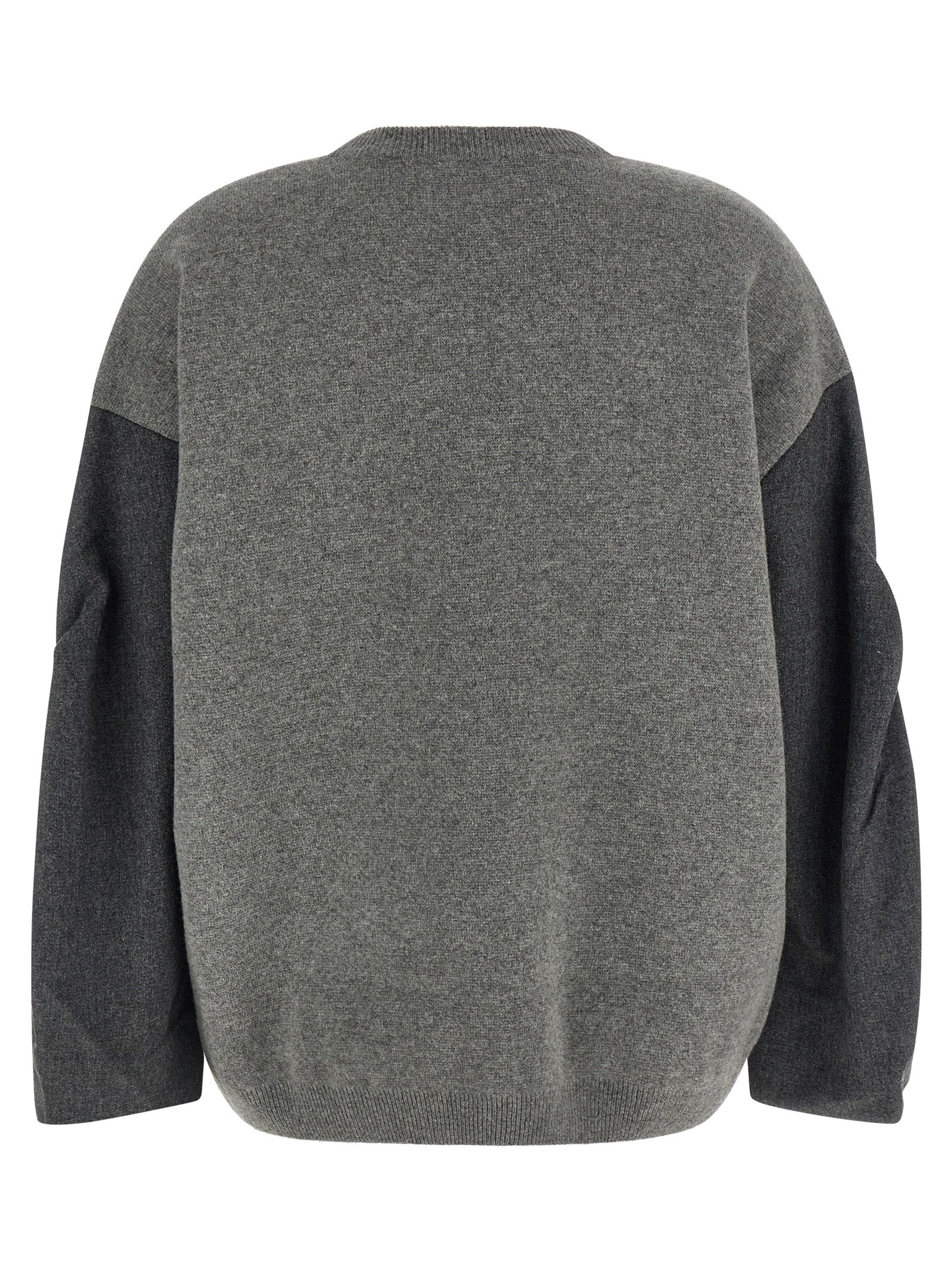Nude Two-Tone Sleeve Sweater