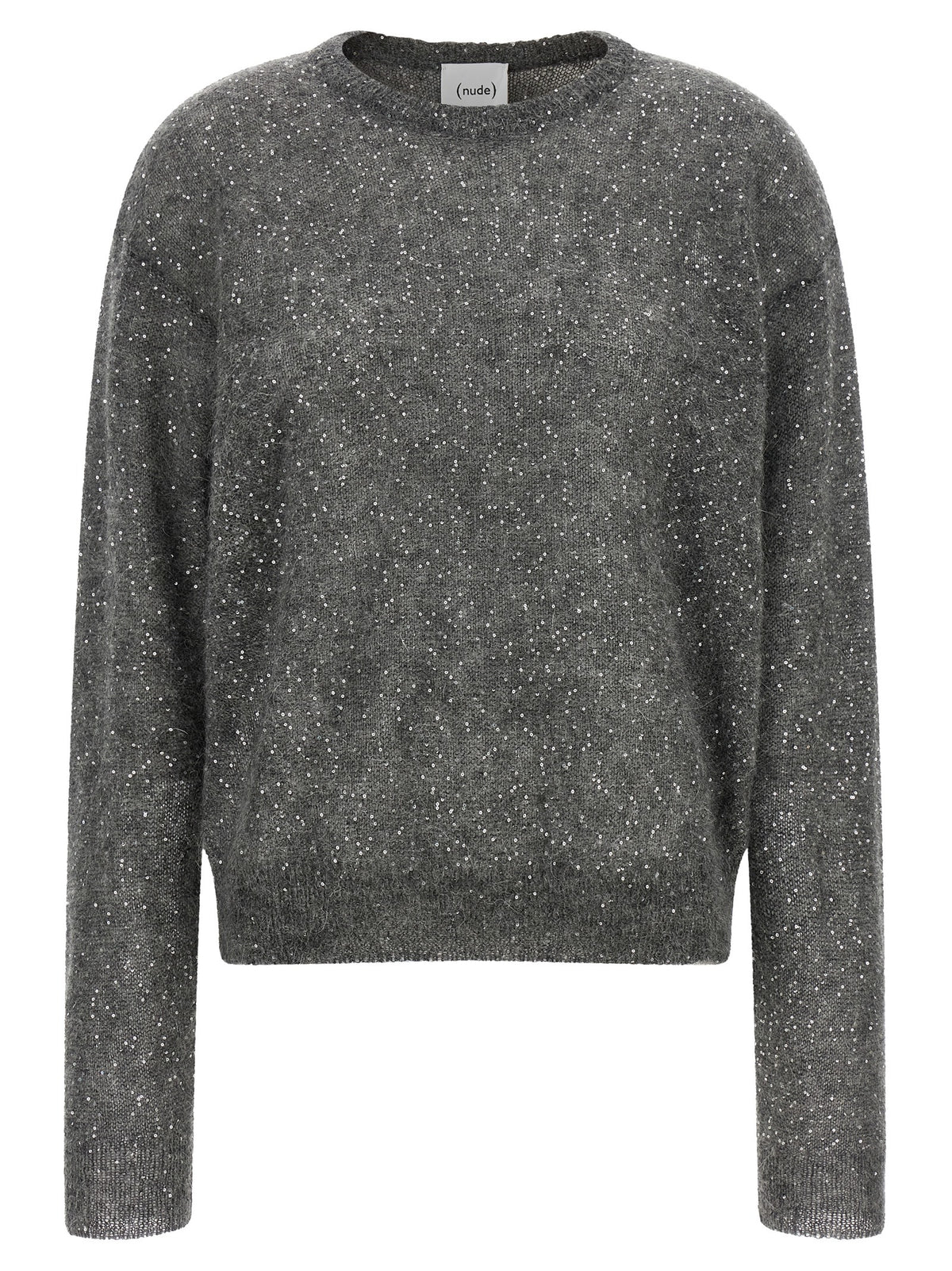 Nude Micro Sequin Sweater