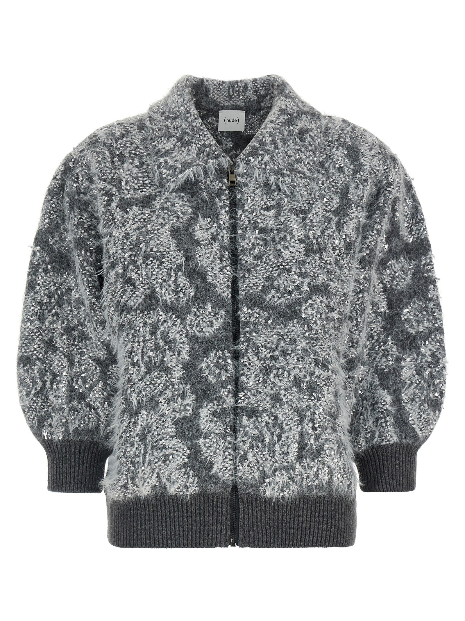 Nude Jacquard Knit Cardigan