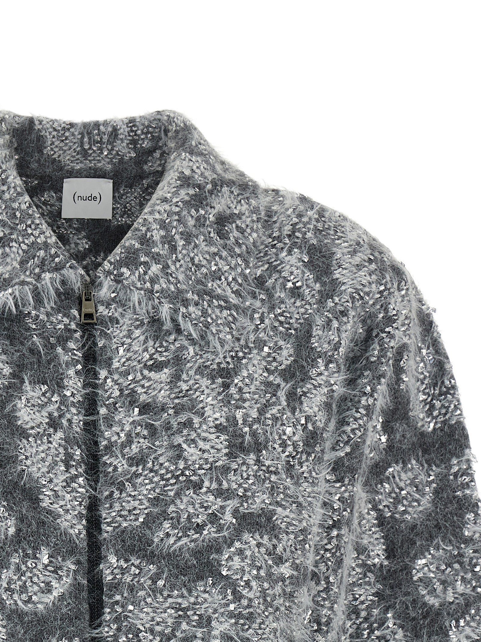 Nude Jacquard Knit Cardigan