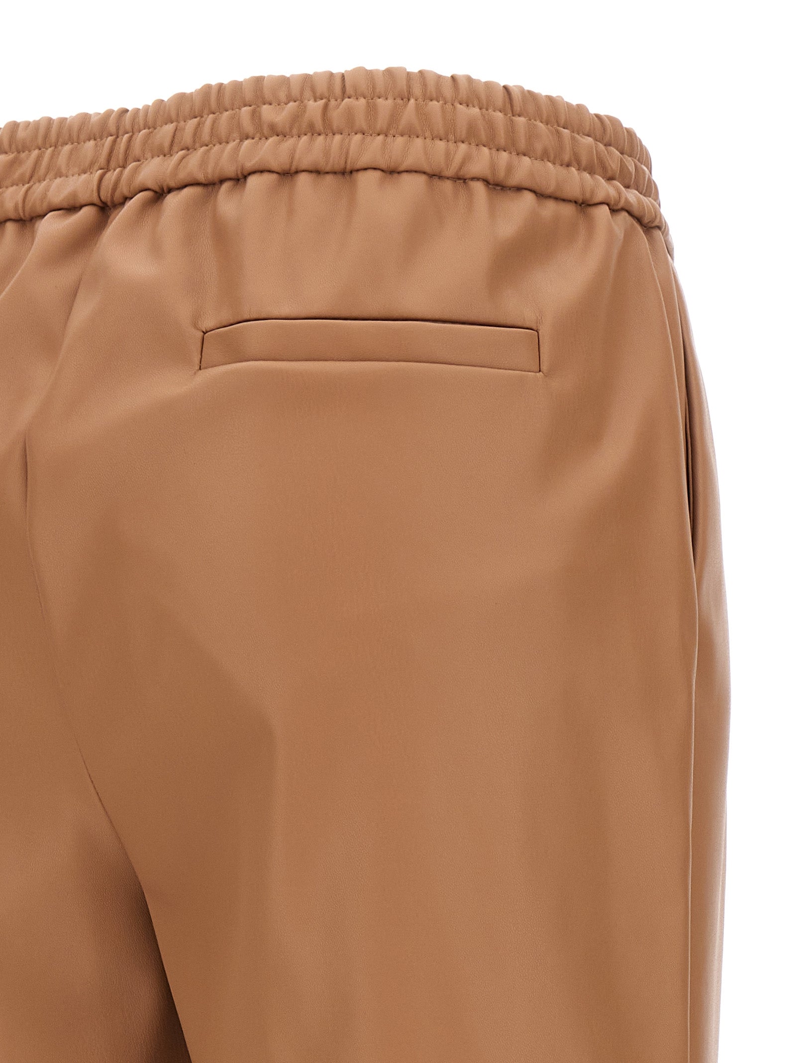 Nude Eco Leather Pants