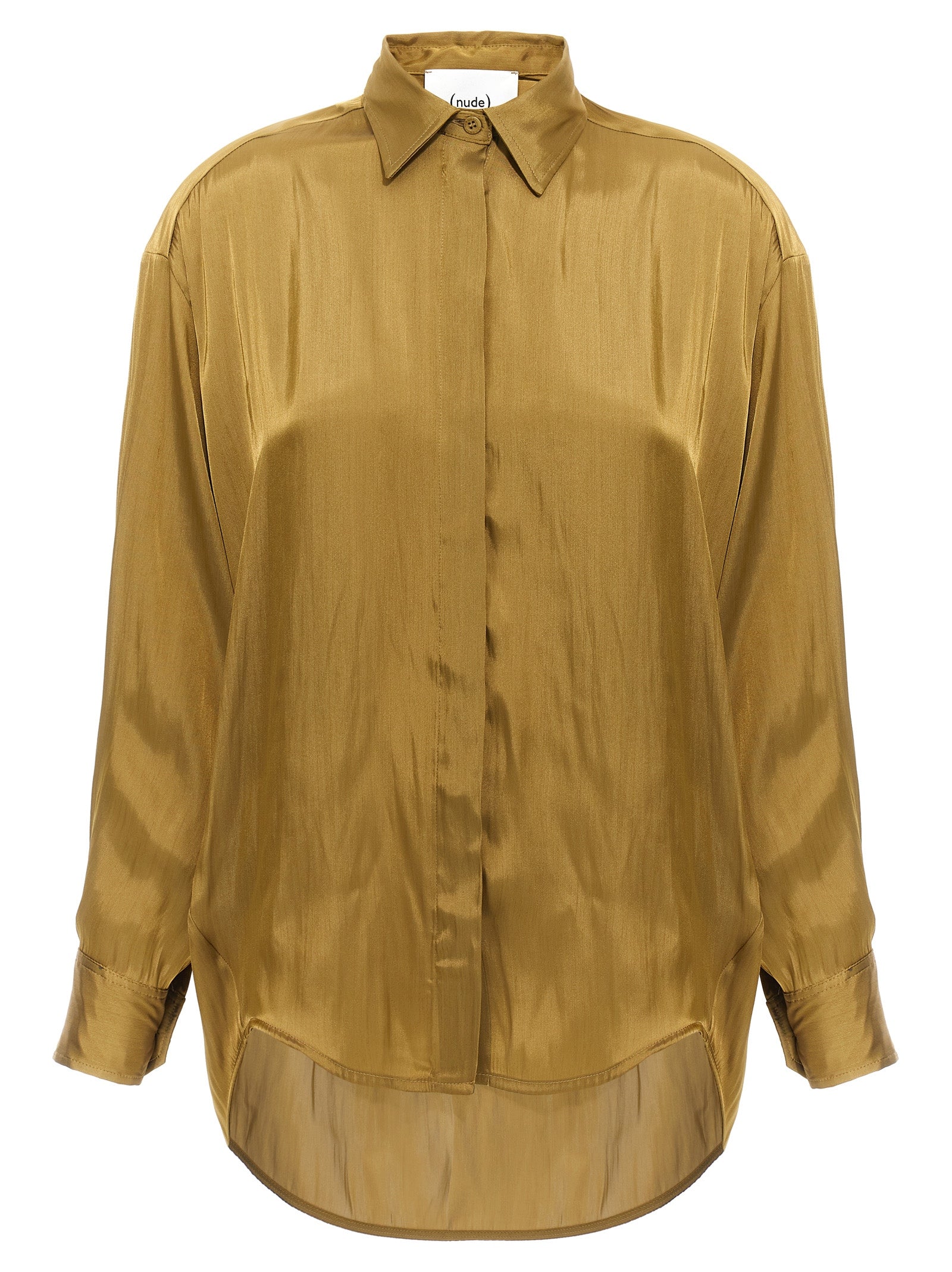 Nude Satin Shirt