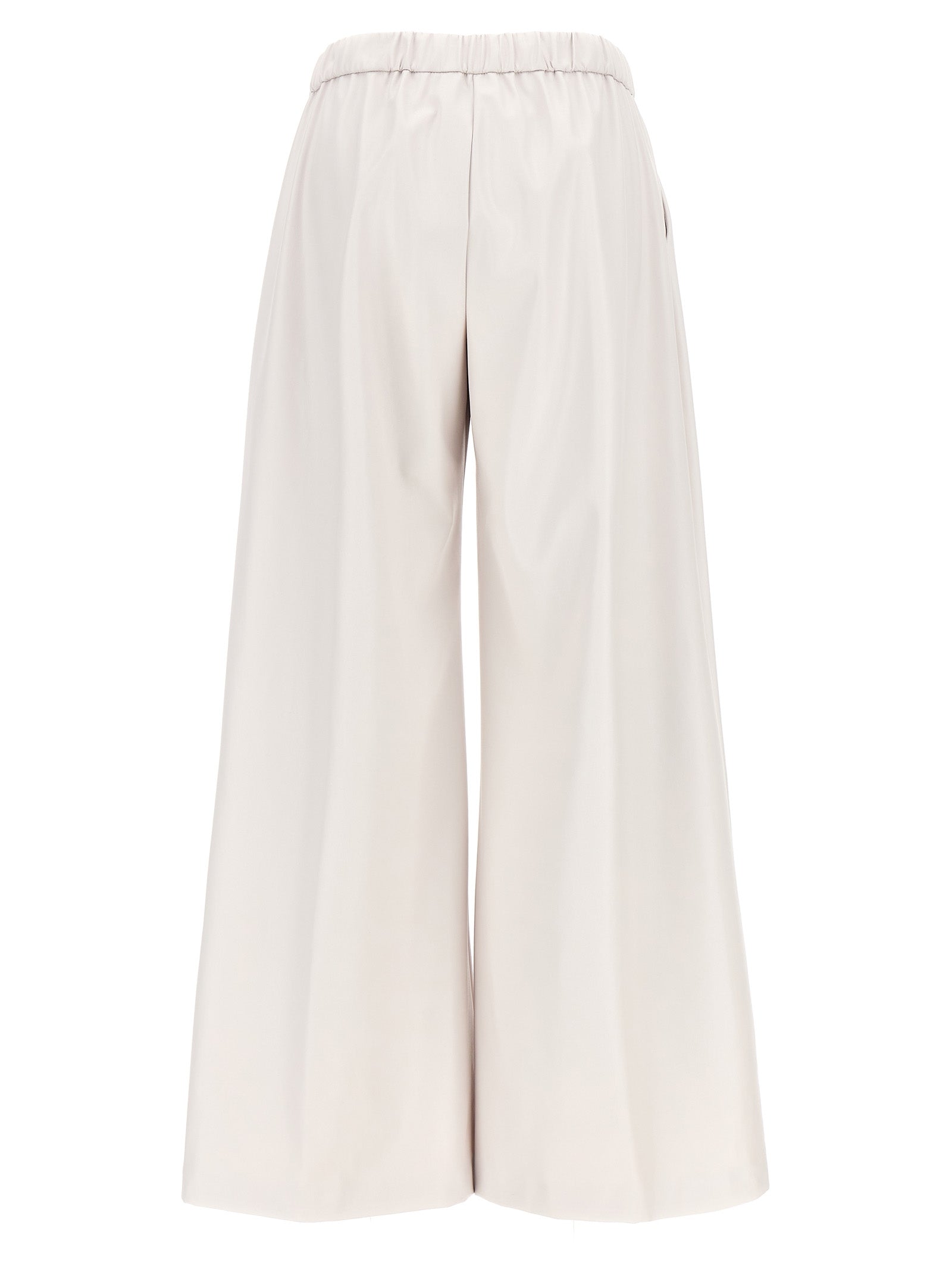 Nude Faux Leather Trousers