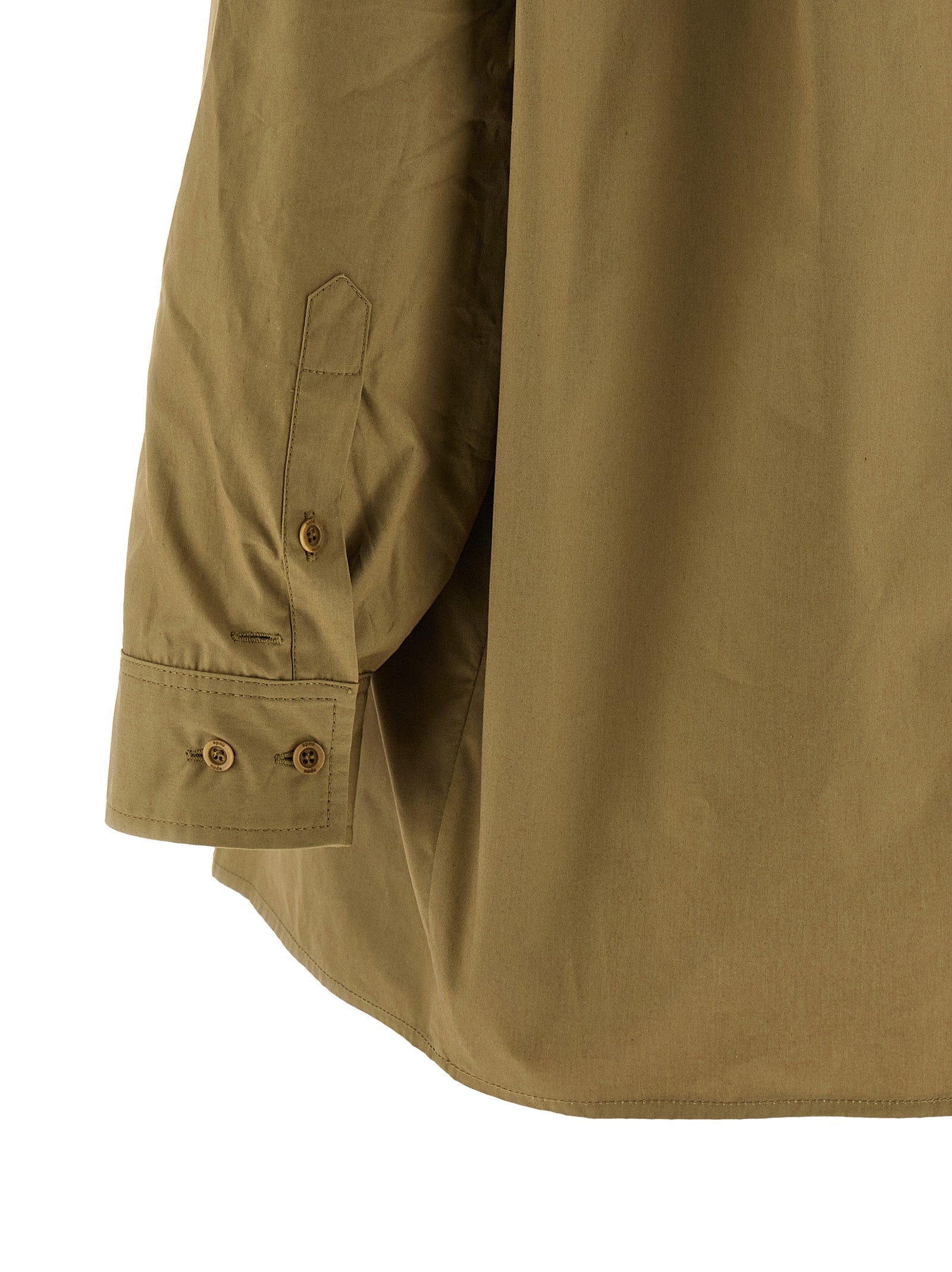 Nude Adjustable Sleeve Turn-Up Shirt