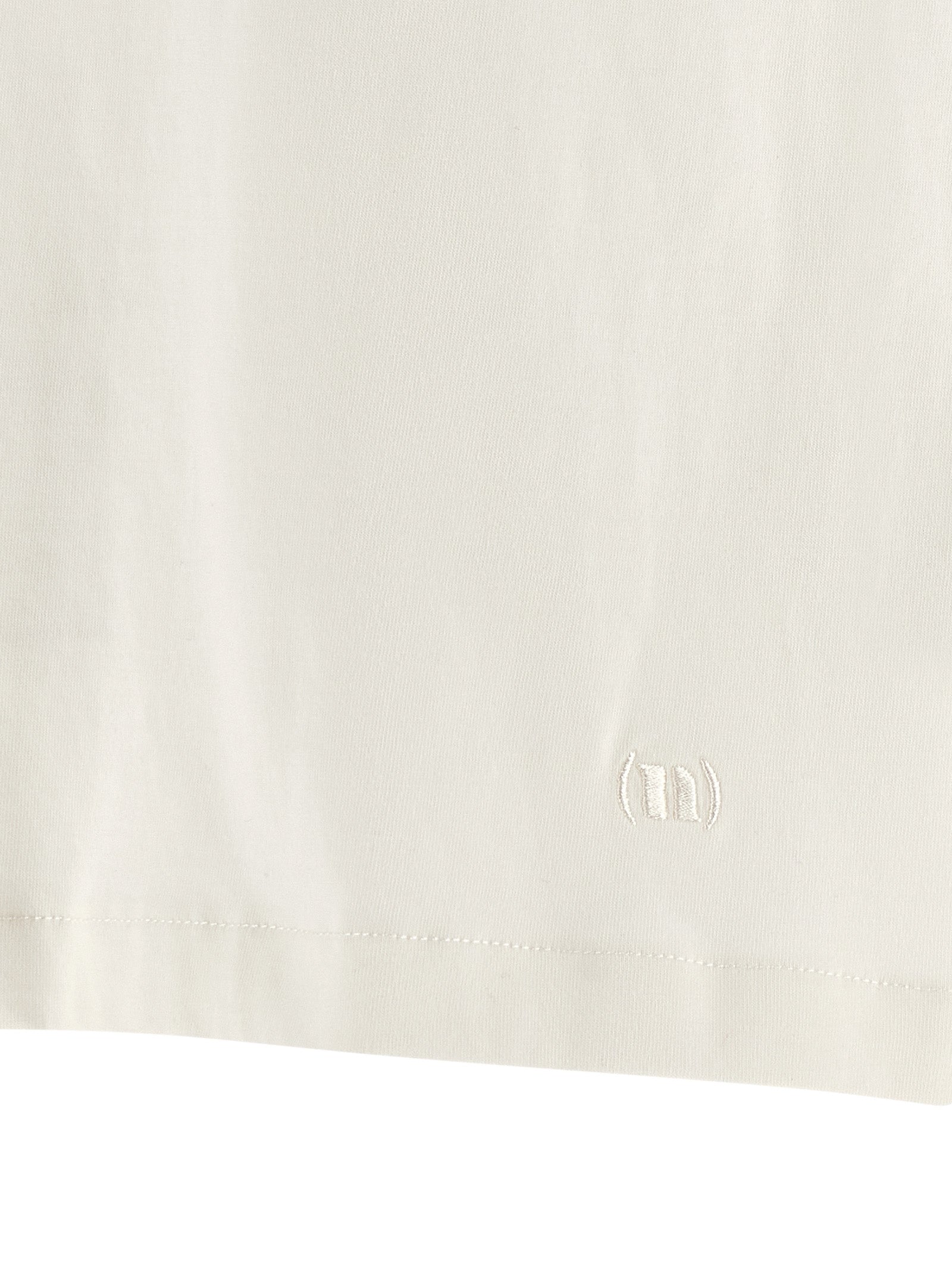 Nude Curled Sleeve T-Shirt