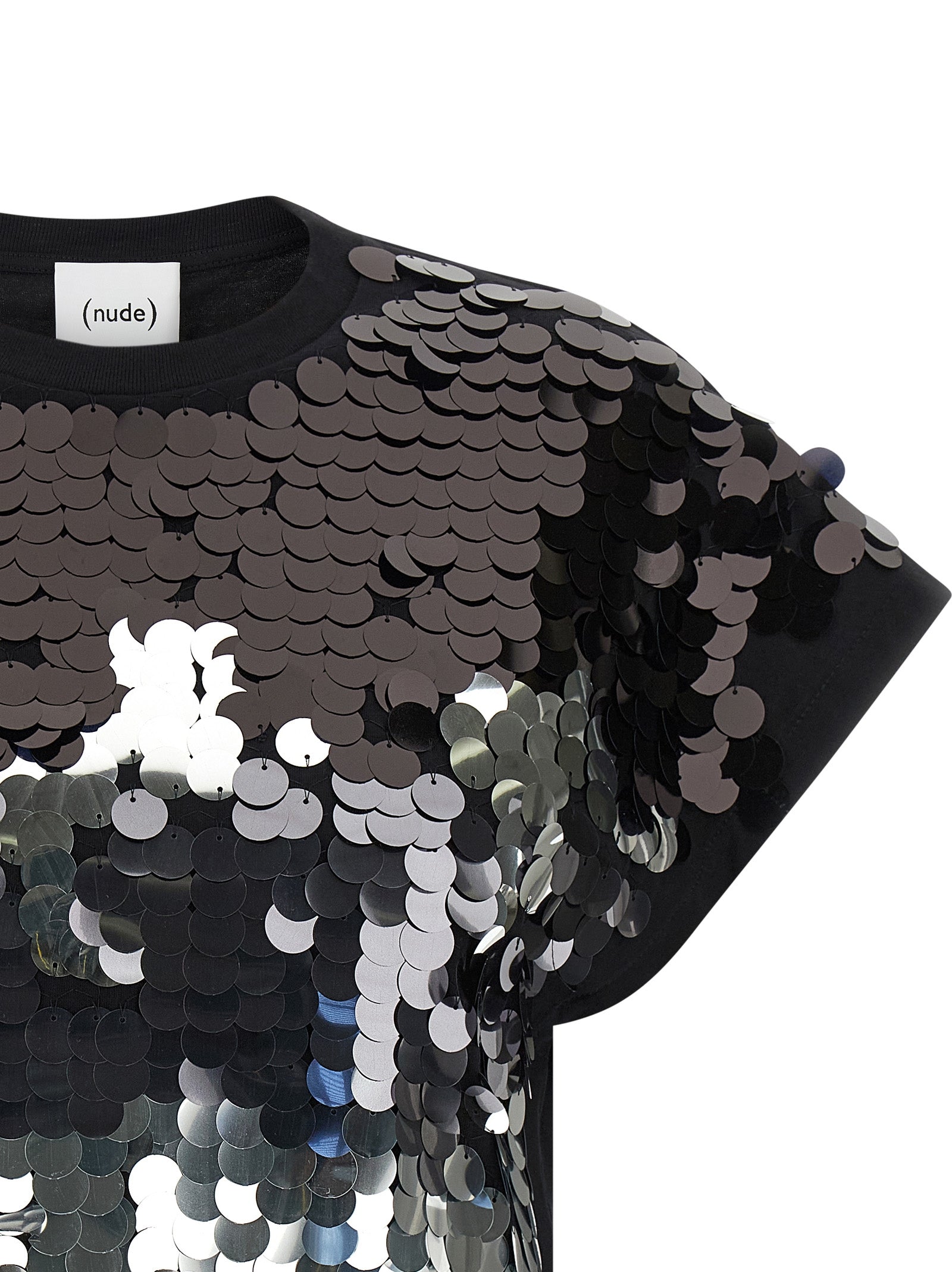 Nude Sequin T-Shirt