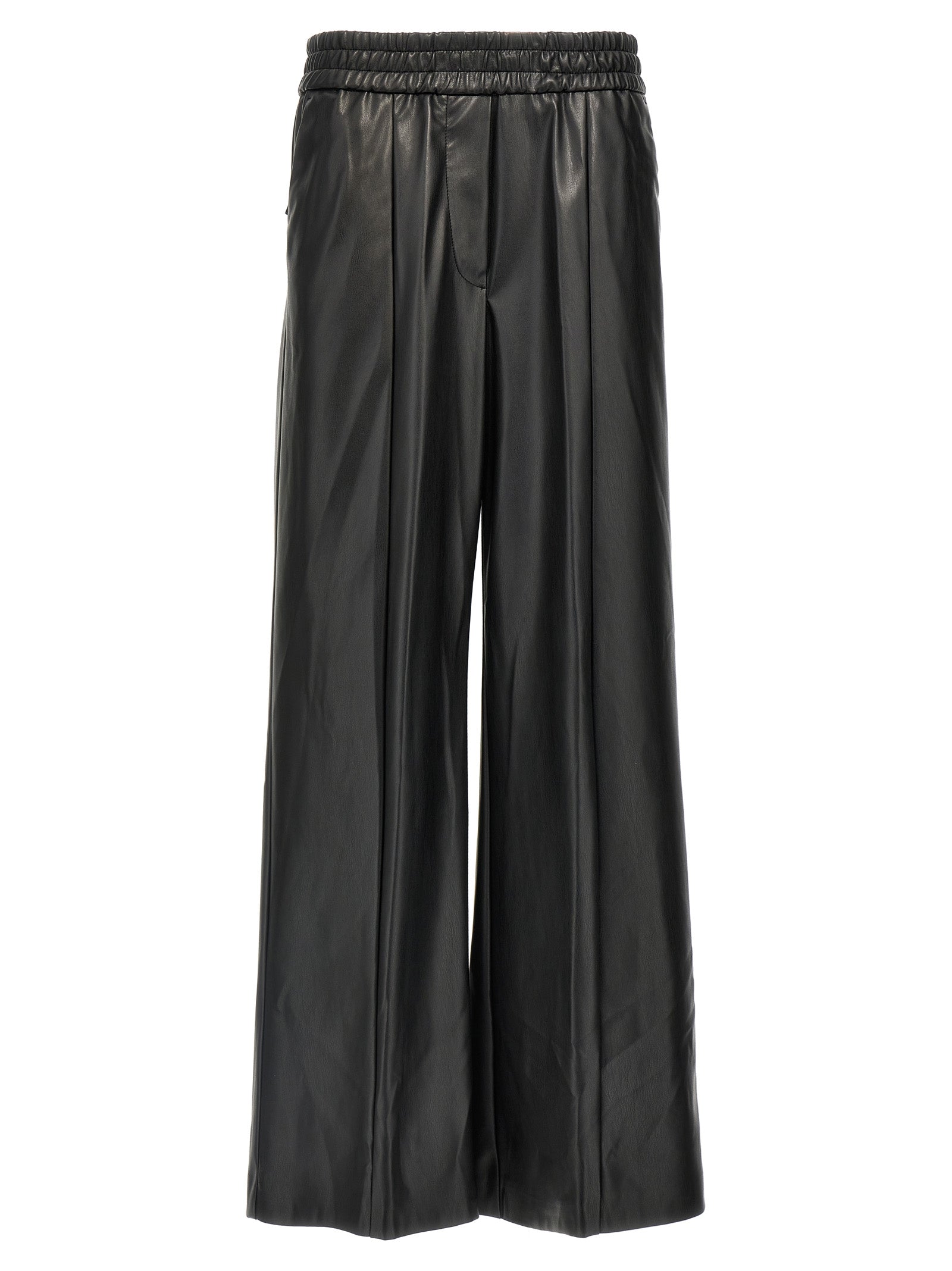 Nude Faux Leather Trousers