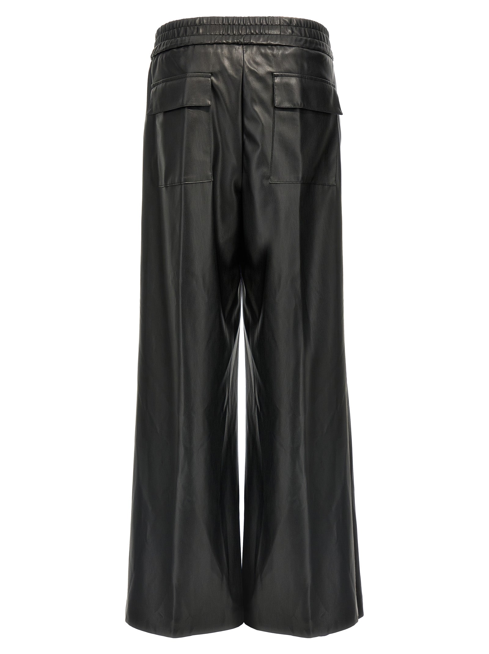 Nude Faux Leather Trousers