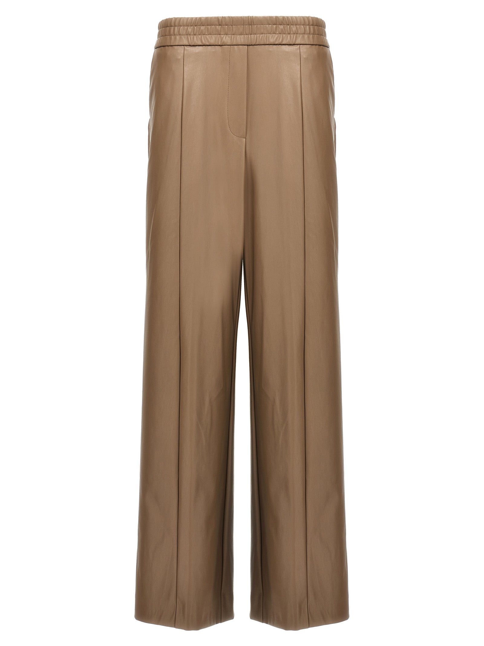 Nude Faux Leather Trousers